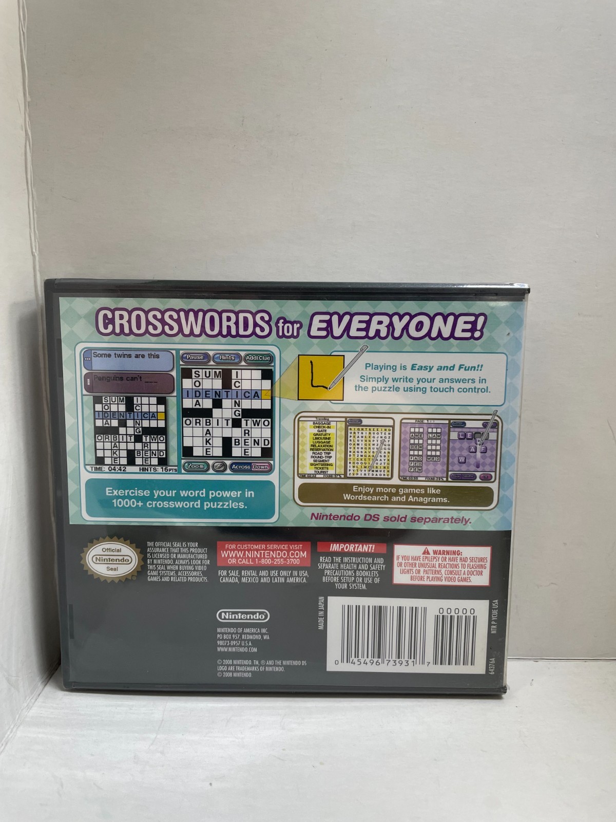 Crosswords (Nintendo Ds) Brand New