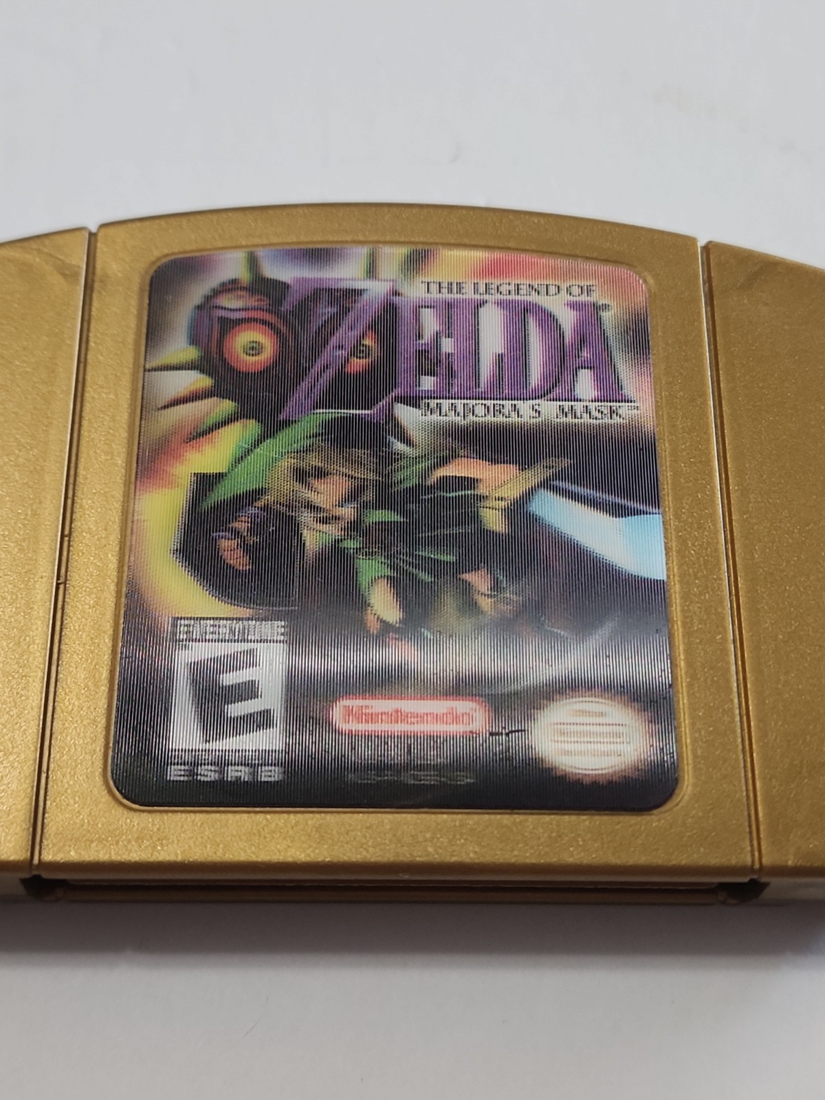 Legend of Zelda Majora’s Mask Gold Holographic N64 Tested Working Authentic