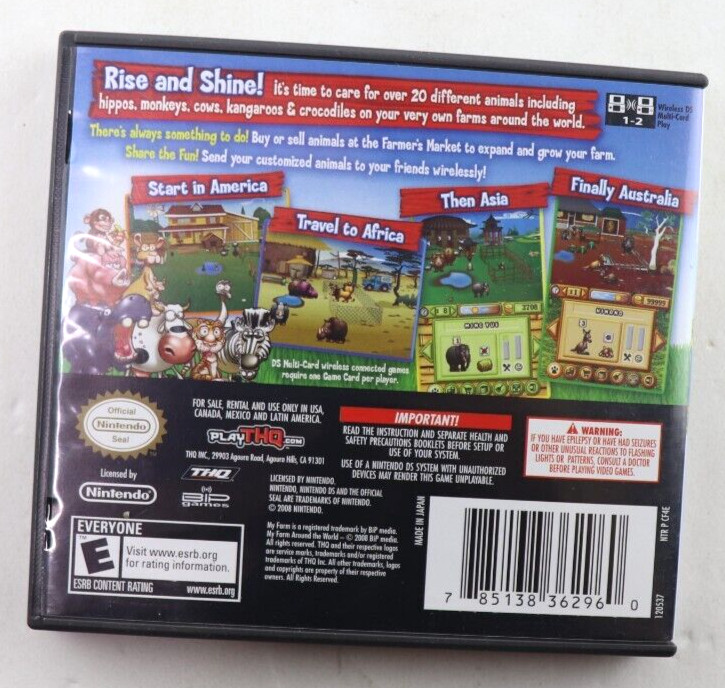 My Farm Around the World (Nintendo DS, 2009) Complete Tested