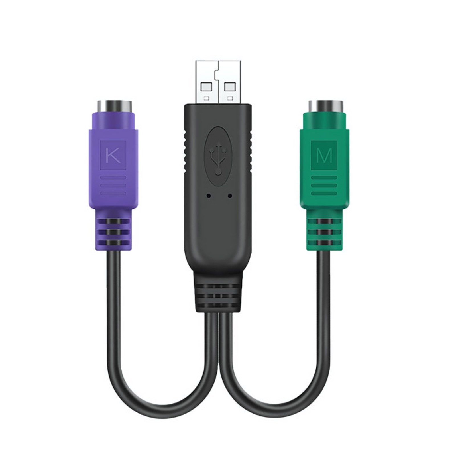 USB Male to PS2 Female Active Converter Connector Cable For Mouse Keyboard
