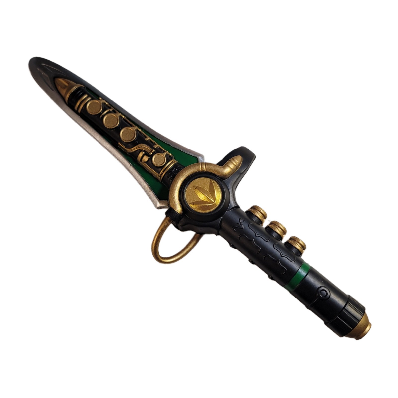 18.5” POWER RANGERS Legacy Green DRAGON DAGGER Replica Foam Sword Cosplay RARE