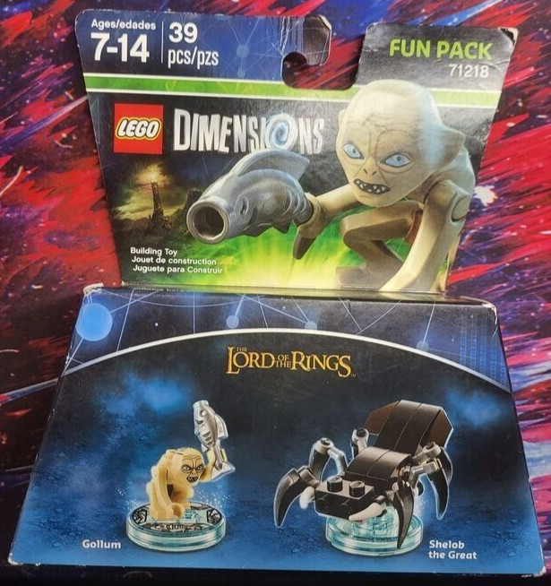 LEGO DIMENSIONS Movie Fun Pack Gollum Lord of Rings Shelob 71218 (39pcs) Golem