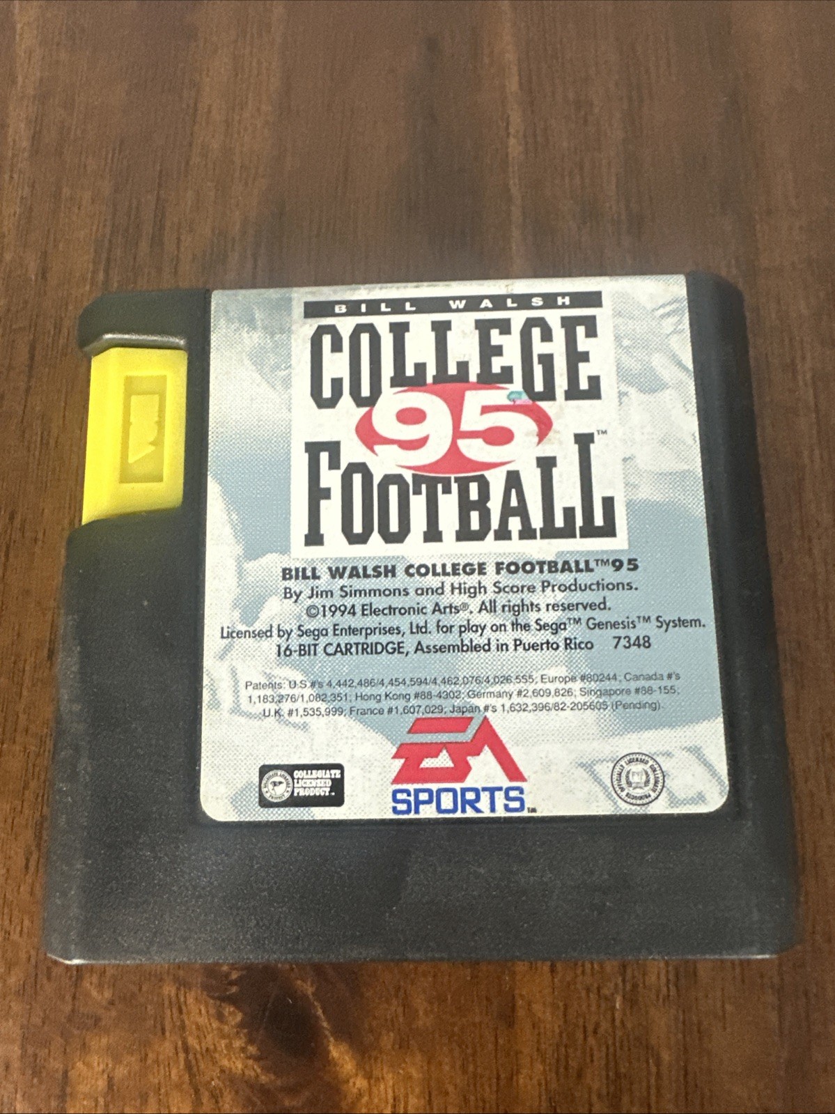 Bill Walsh College Football 95 (Sega Genesis 1994) Complete with Playbook Tested