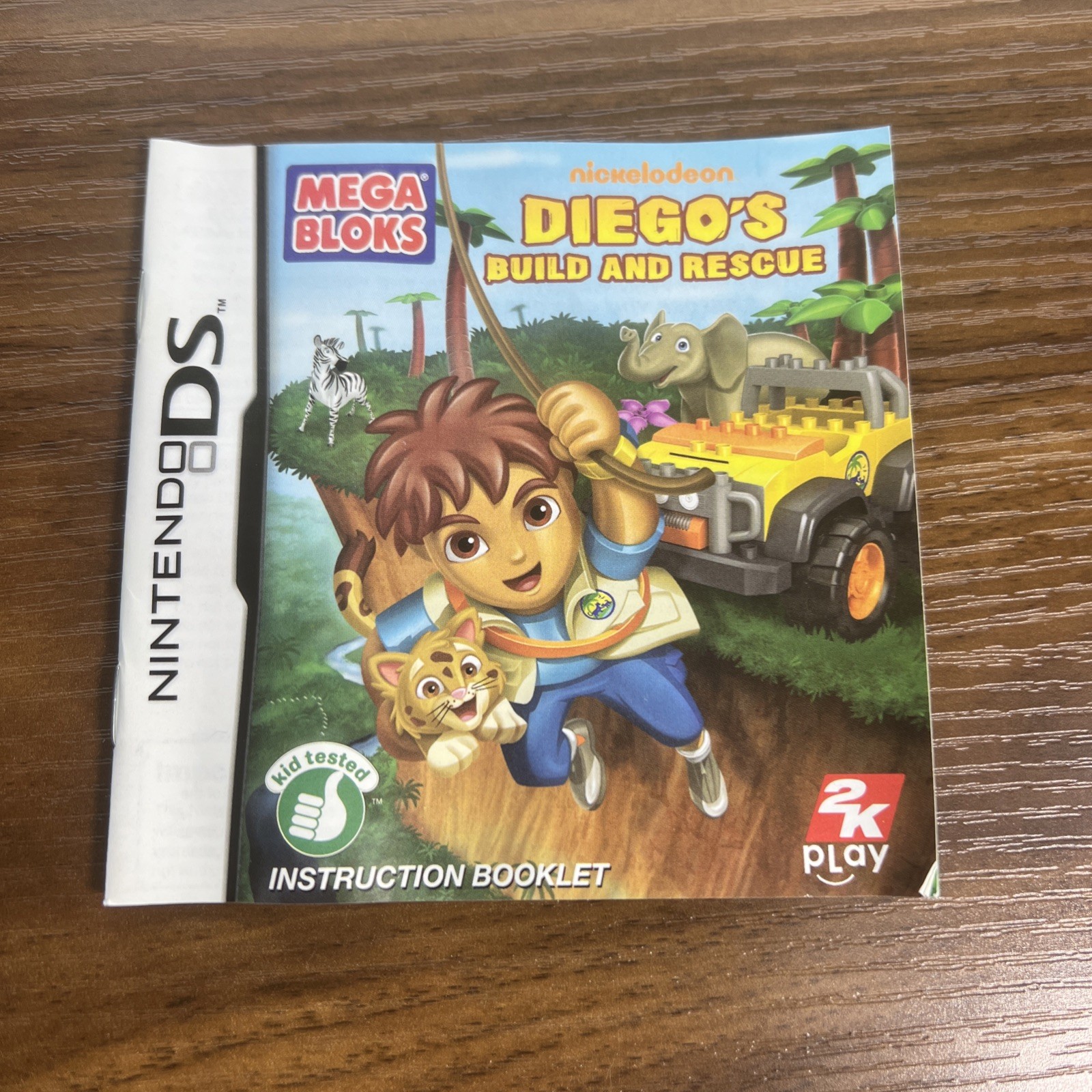 Mega Bloks: Diego’s Build and Rescue (Nintendo DS, 2010) CIB With Manual