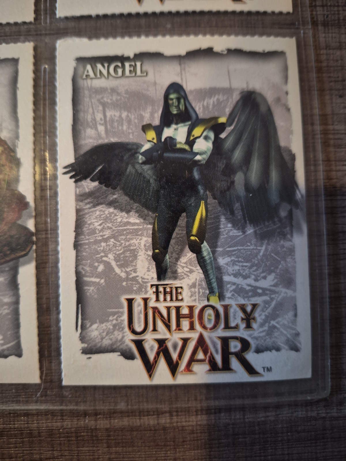 Vintage The Unholy War PlayStation 1 One character card sheet Crystal Dynamics
