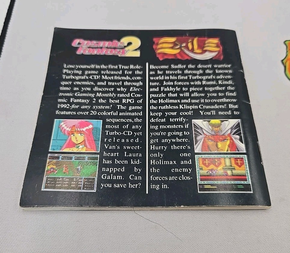 Vasteel for TurboGraFX 16 CD / TurboDUO Authentic! CIB No Map
