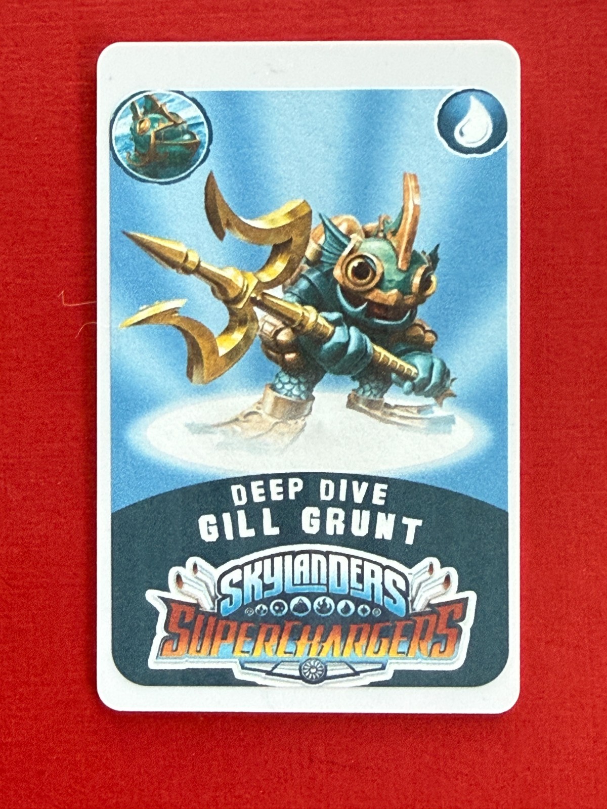Skylanders Superchargers Deep Dive Gill Grunt NFC Card FREE SHIPPING