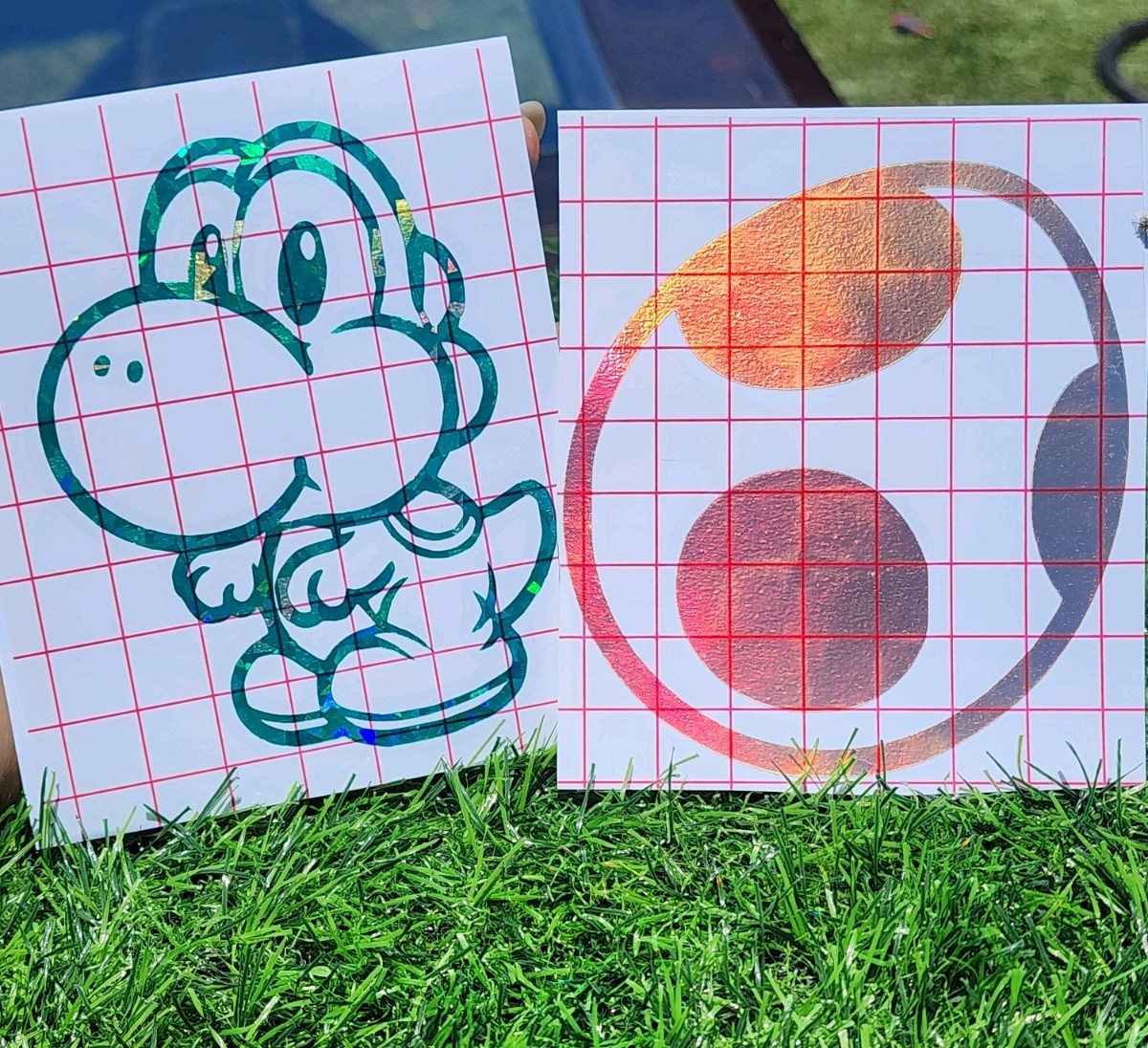 Yoshi Egg Combo Vinyl Decal Sticker, 5 inches Car/Truck Nintendo Super Mario