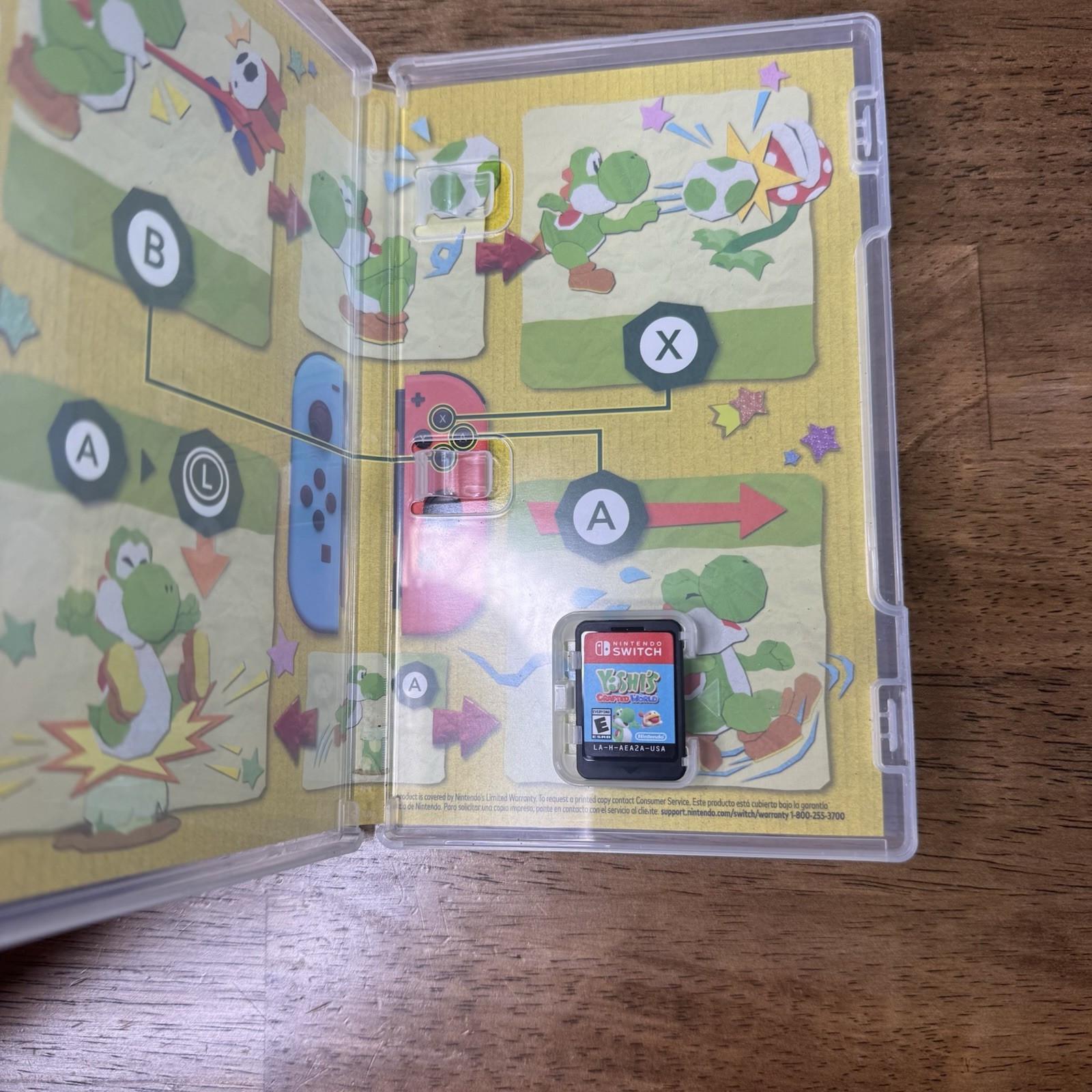 Yoshi’s Crafted World – Nintendo Switch – Cartridge And Case- Tested Works