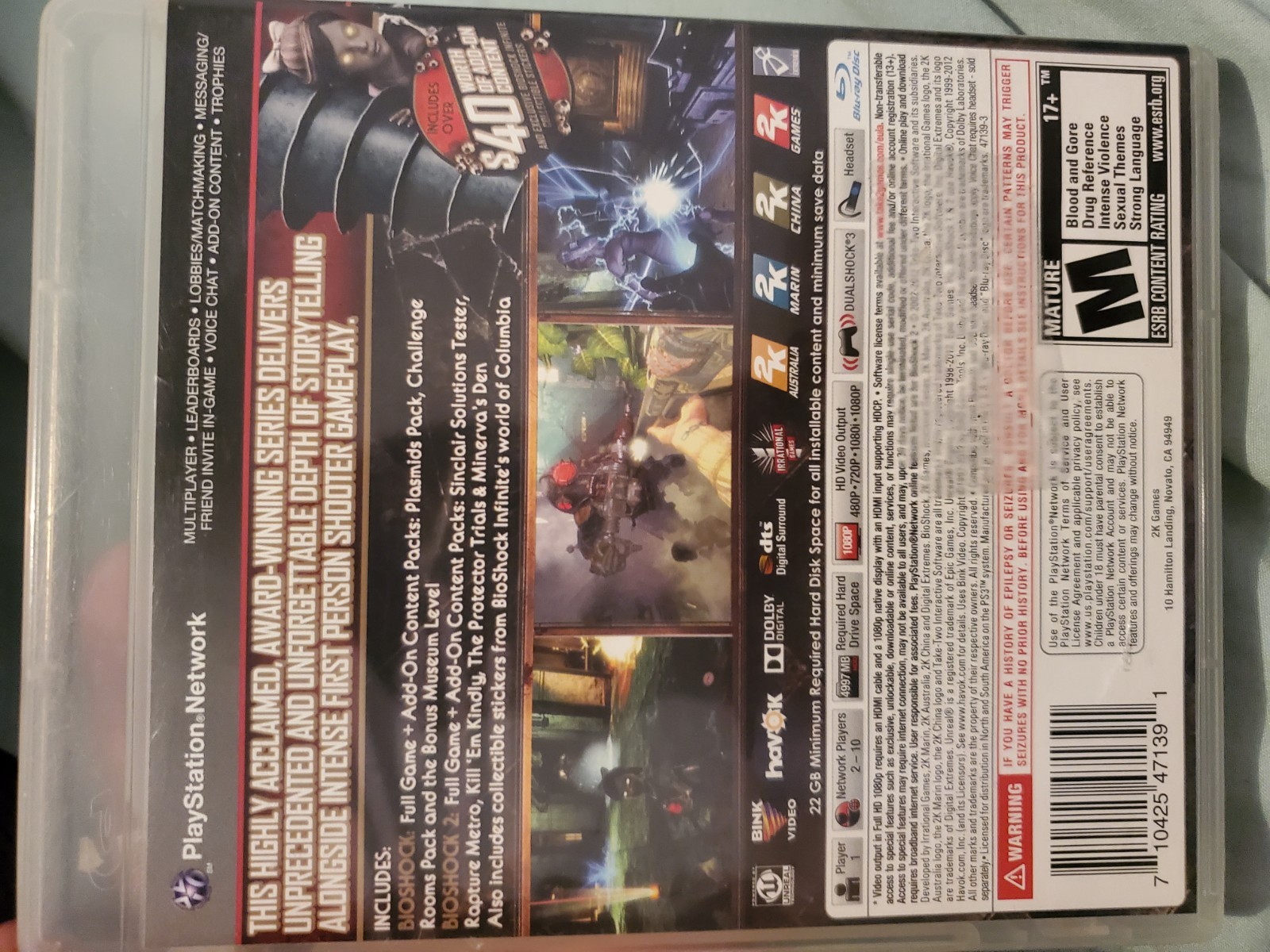 BioShock Ultimate Rapture Edition (Sony PlayStation 3, 2013) CIB – Near Mint