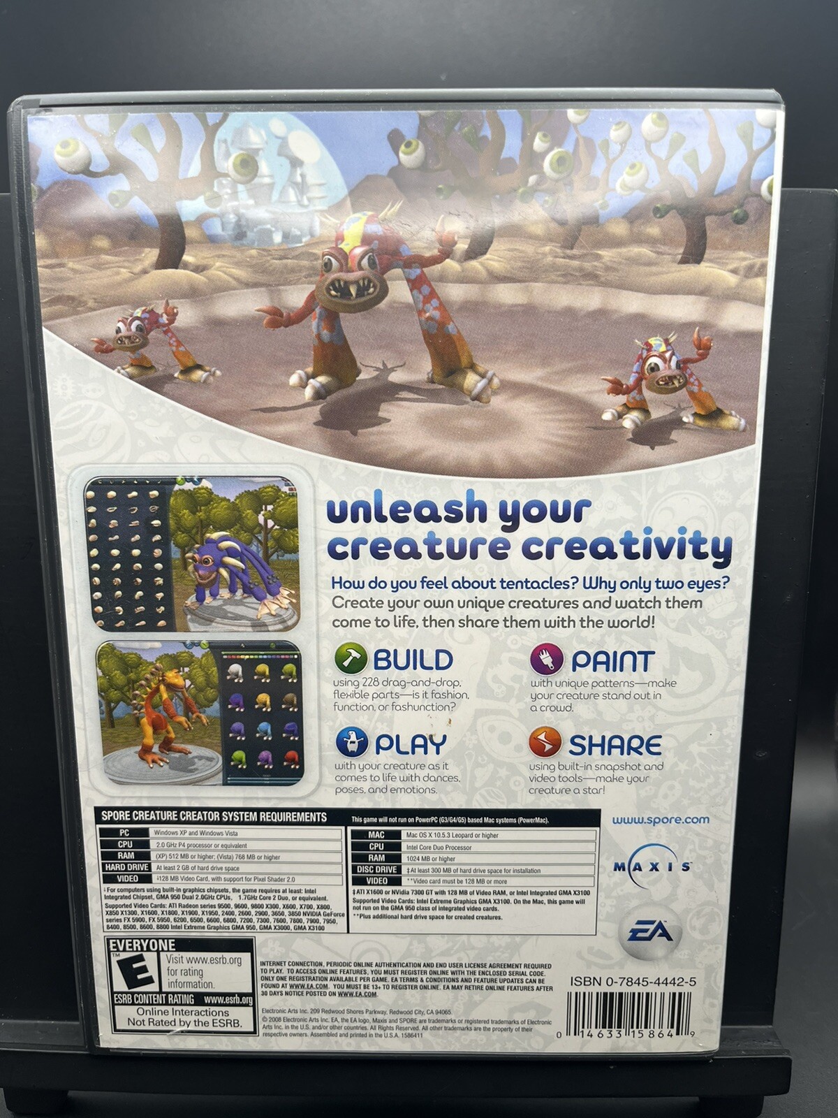 Spore Creature Creator (Windows/Mac, 2008) CD Rom Brand New Sealed FREE SHIPPING
