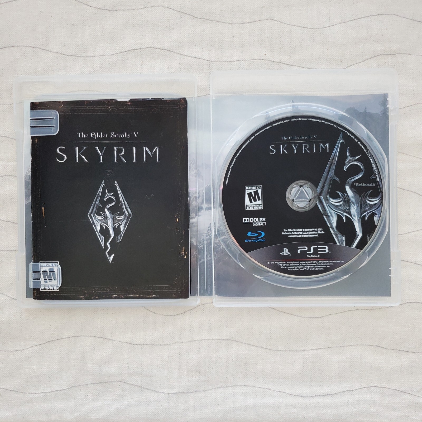 Skyrim – Authentic Sony Playstation 3 PS3 Game Manual Included **NOT Tested***