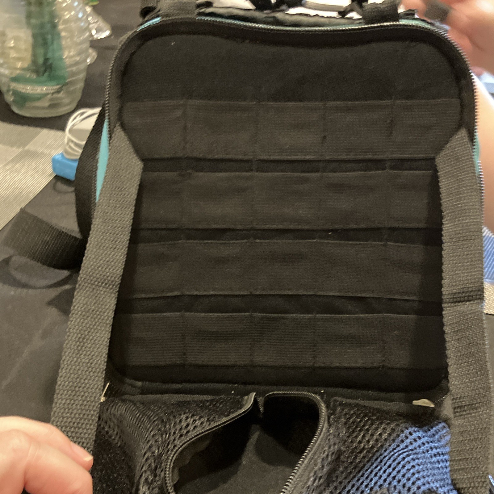 Padded Blue/Black Carrying Case Bag for Nintendo DS Game Storage and 10 games