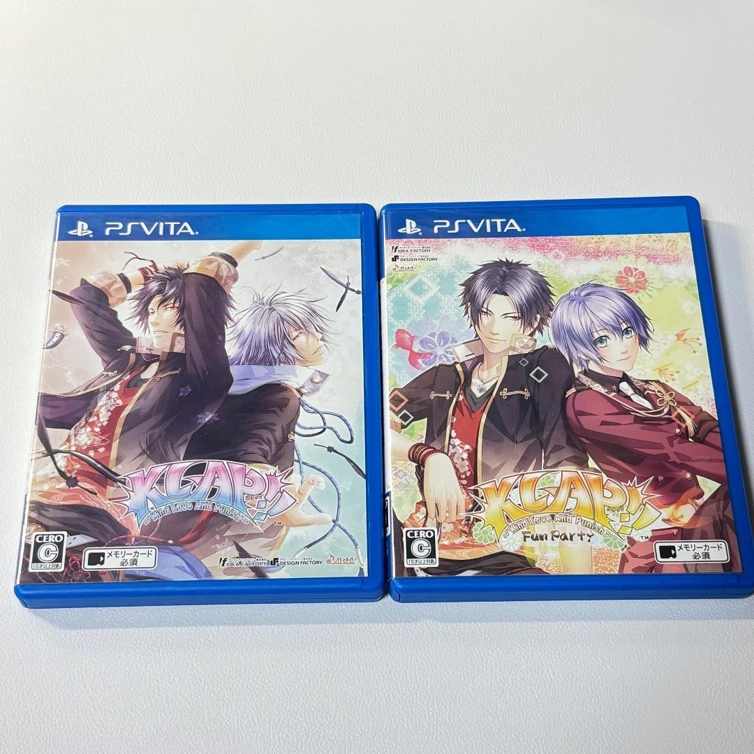 Lot2 KLAP! Kind Love And Punish & Fun Party PS Vita Set Japanese Otome Game