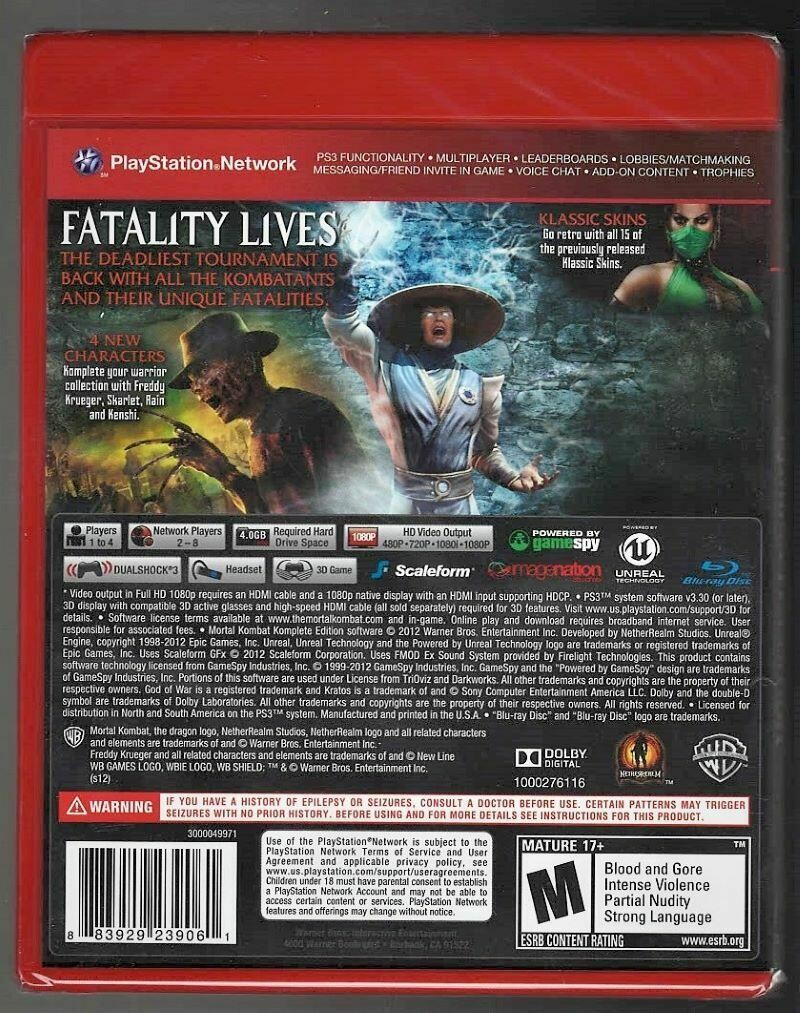 Mortal Kombat Komplete Edition (Greatest Hits) – PlayStation 3