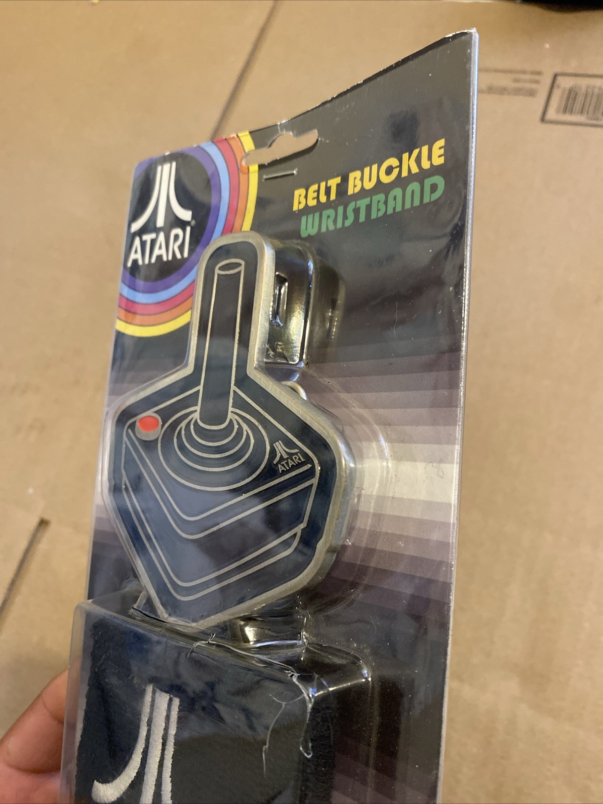 Atari Joystick Belt Buckle and Wristband Retro Style Collectible 