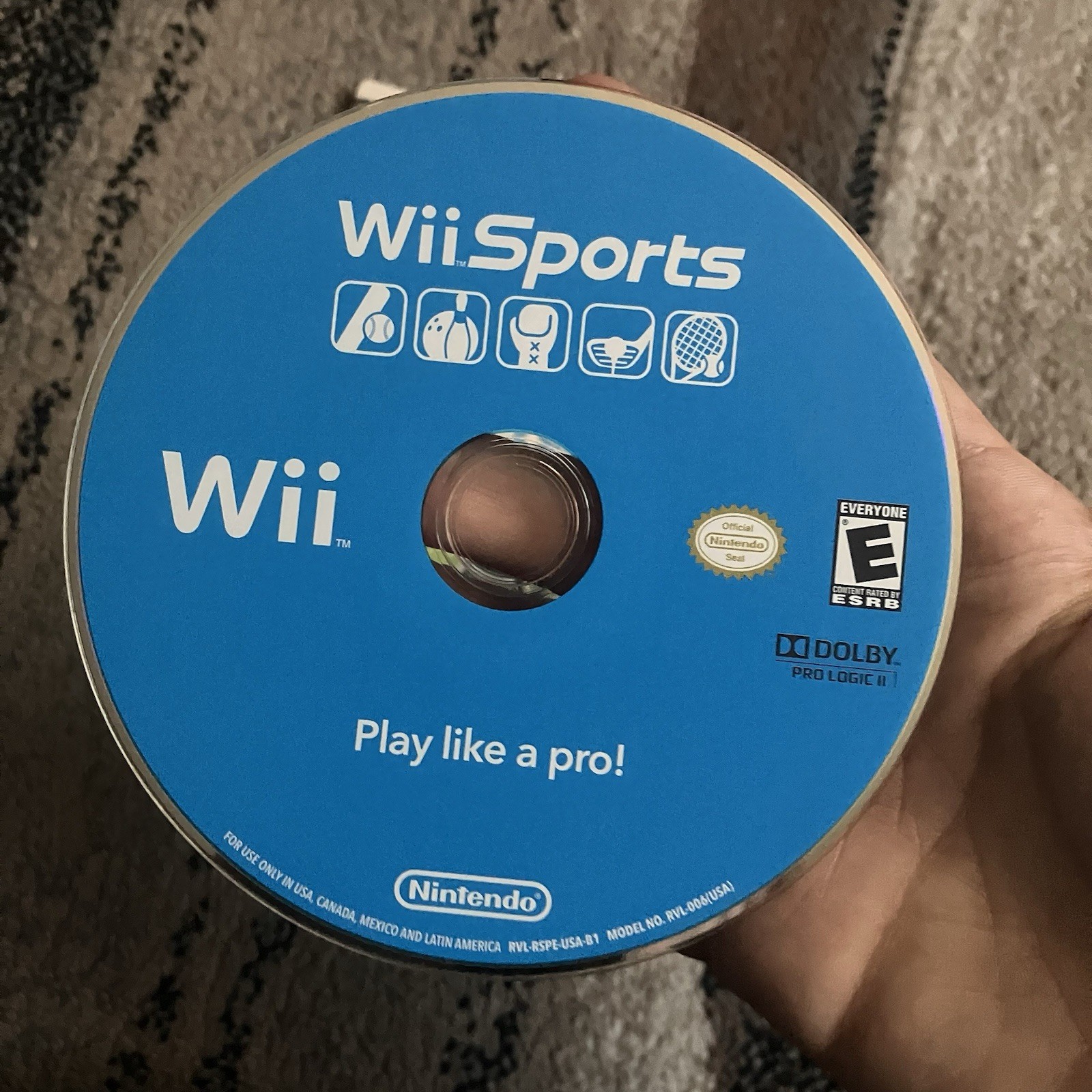 Nintendo Wii Sports Video Game 2006 Tested Working Original Case and Manual