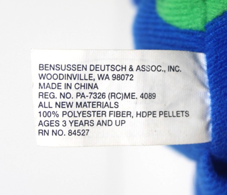 Vintage Nintendo 64 Luigi Beanbag Plush Doll + Hang & Tush Tag (BD&A, 1997)