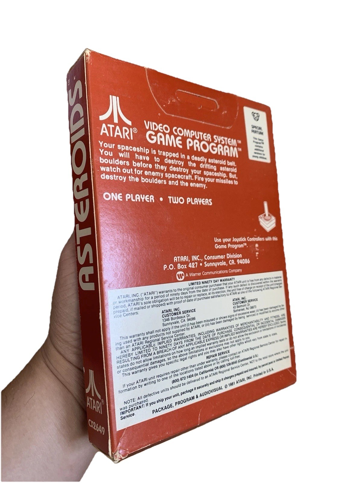 Asteroids Atari 2600 1981 Game Cartridge SEALED CLEAN CONDITION CX2649