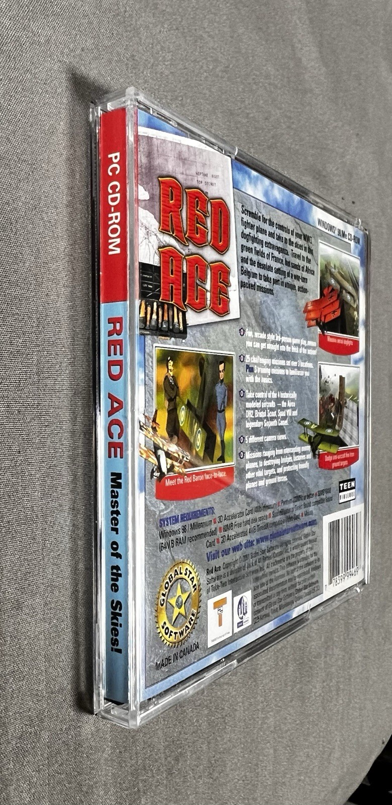Red Ace (PC, 2001, CD-ROM, Global Star Software)