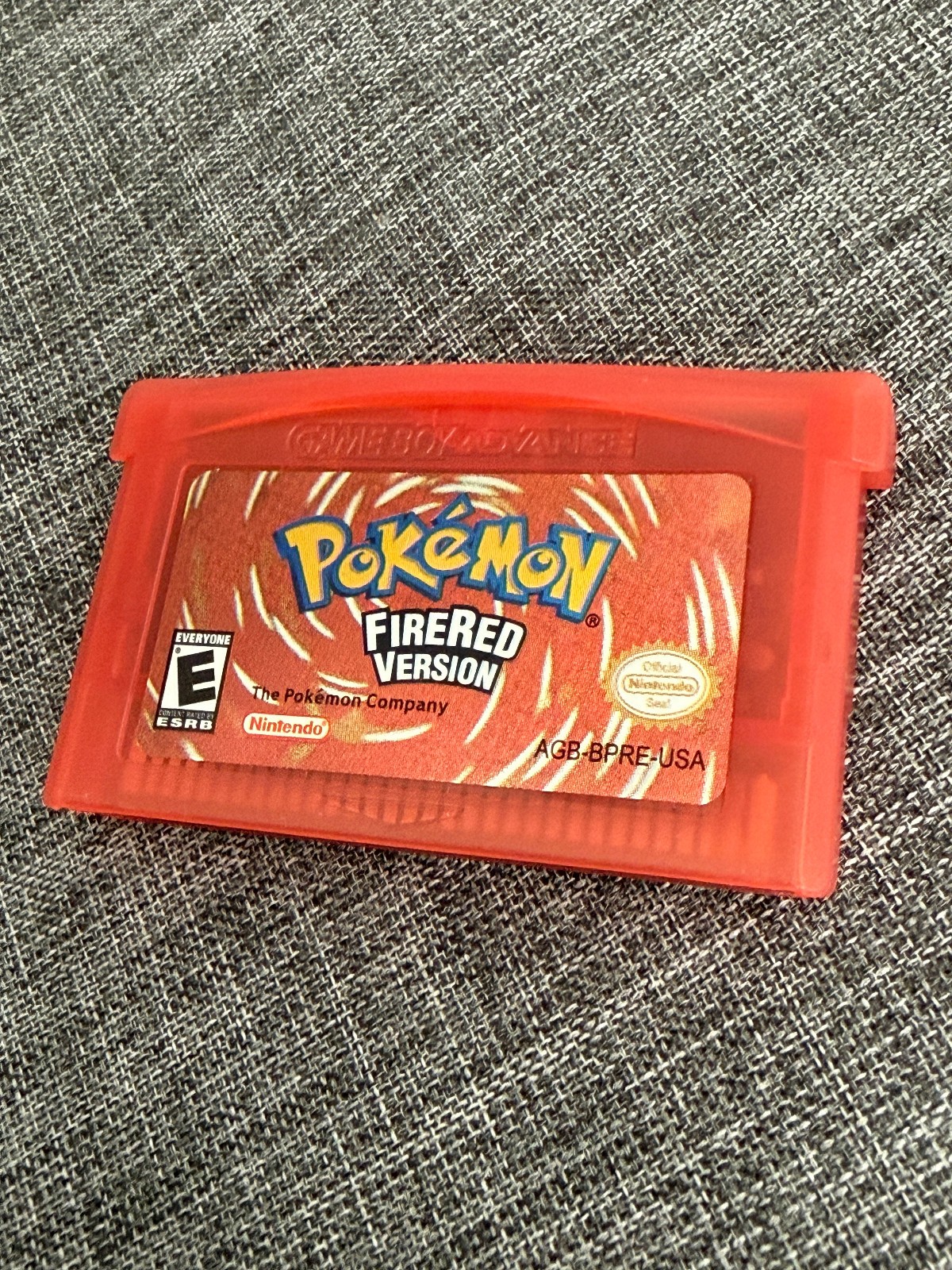 Pokemon Fire Red Version Cartridge for Game Boy Advance (GBA) – Tested & Saves!