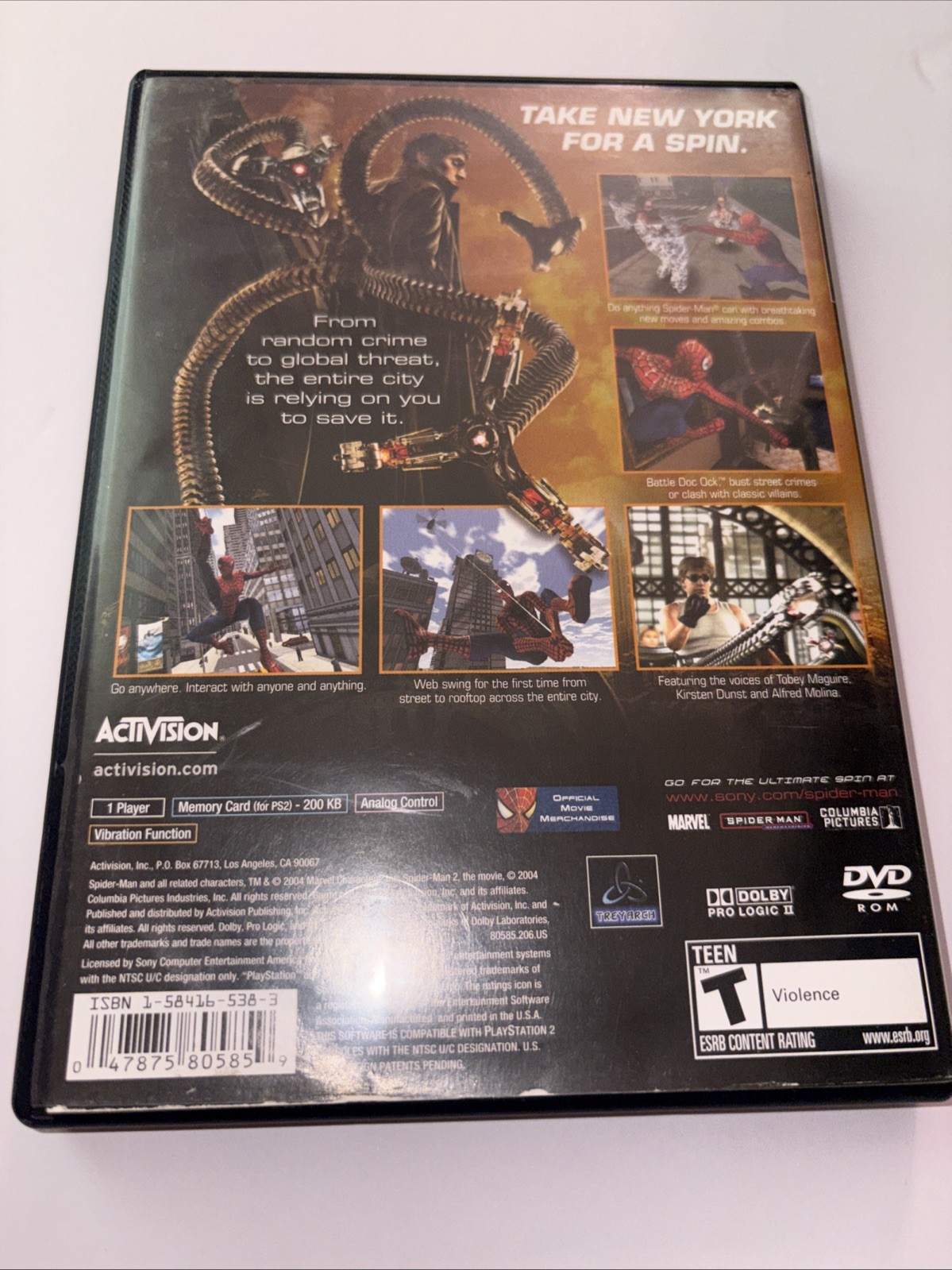 Spider-Man 2 PlayStation 2 Case Only No game