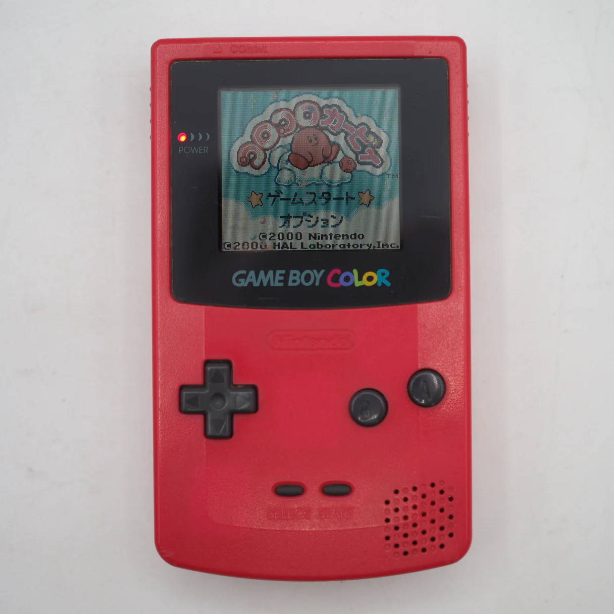 Nintendo GAME BOY COLOR Red CGB-001 Handheld System Boxed Tested Serial Match GB