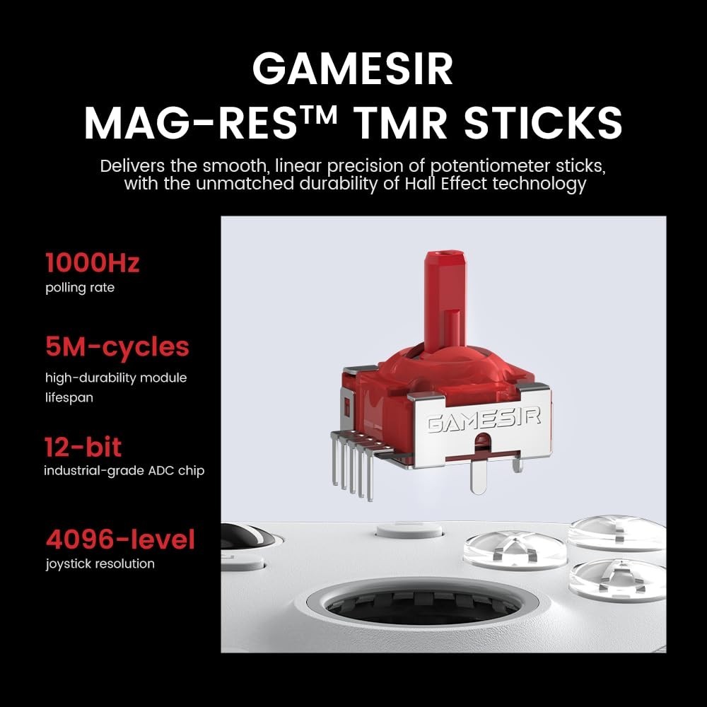 Wireless Gamepad for PC&Android – Hall Effect Triggers