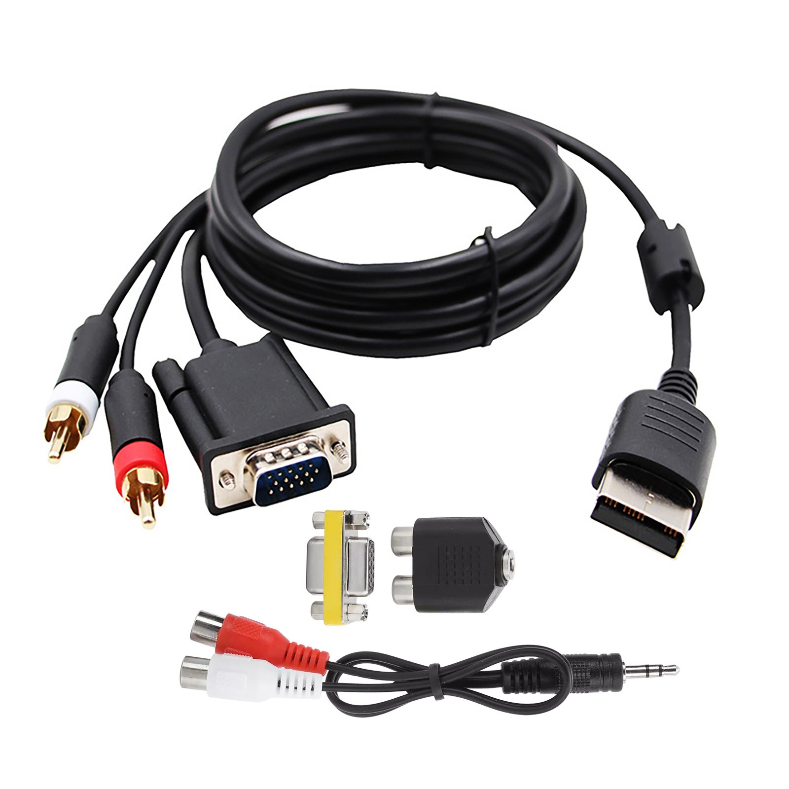 1set For Dream-cast DC VGA Cable W/Adapter Support CRT/LCD Monitor LCD TV