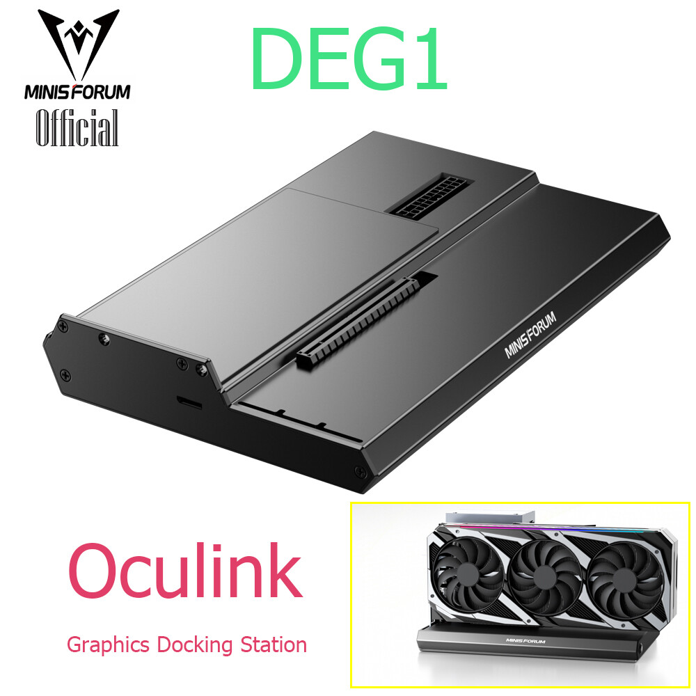 MINISFORUM DEG2 Thunderbolt 5 + OCulink eGPU Dock Station for PC Laptops DEG1