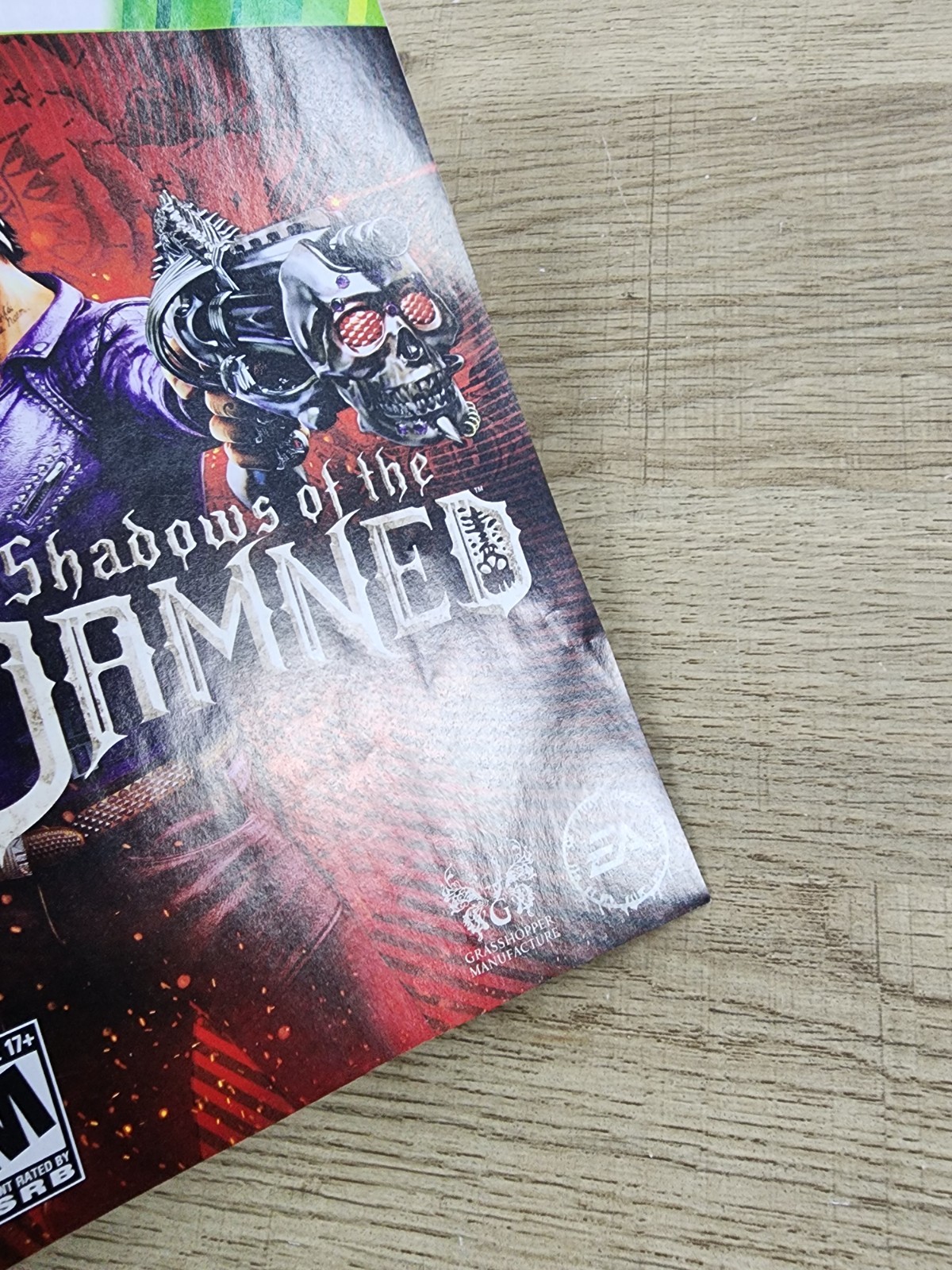 USED AUTHENTIC MANUAL ONLY – NO GAME NO BOX -) SHADOWS OF THE DAMNED (- XBOX 360
