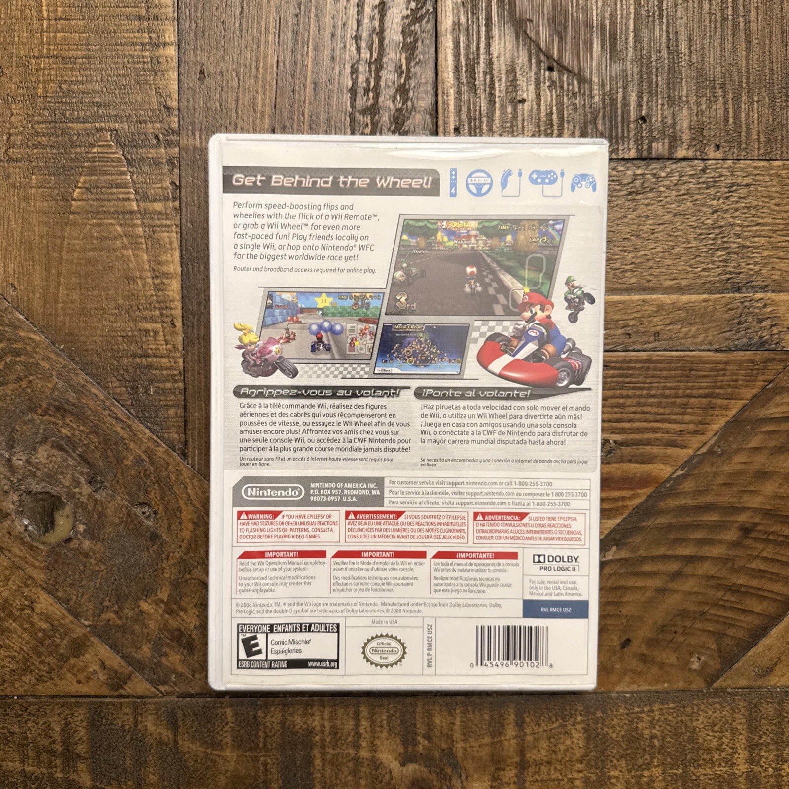 Mario Kart Wii Complete CIB w/ Manual Tested Nintendo Wii Racing Game 2008
