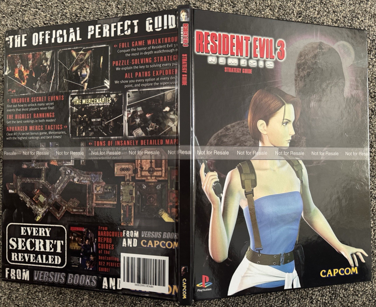 Resident Evil 3: Nemesis Versus PS1 Custom Hardcover Complete Strategy Guide