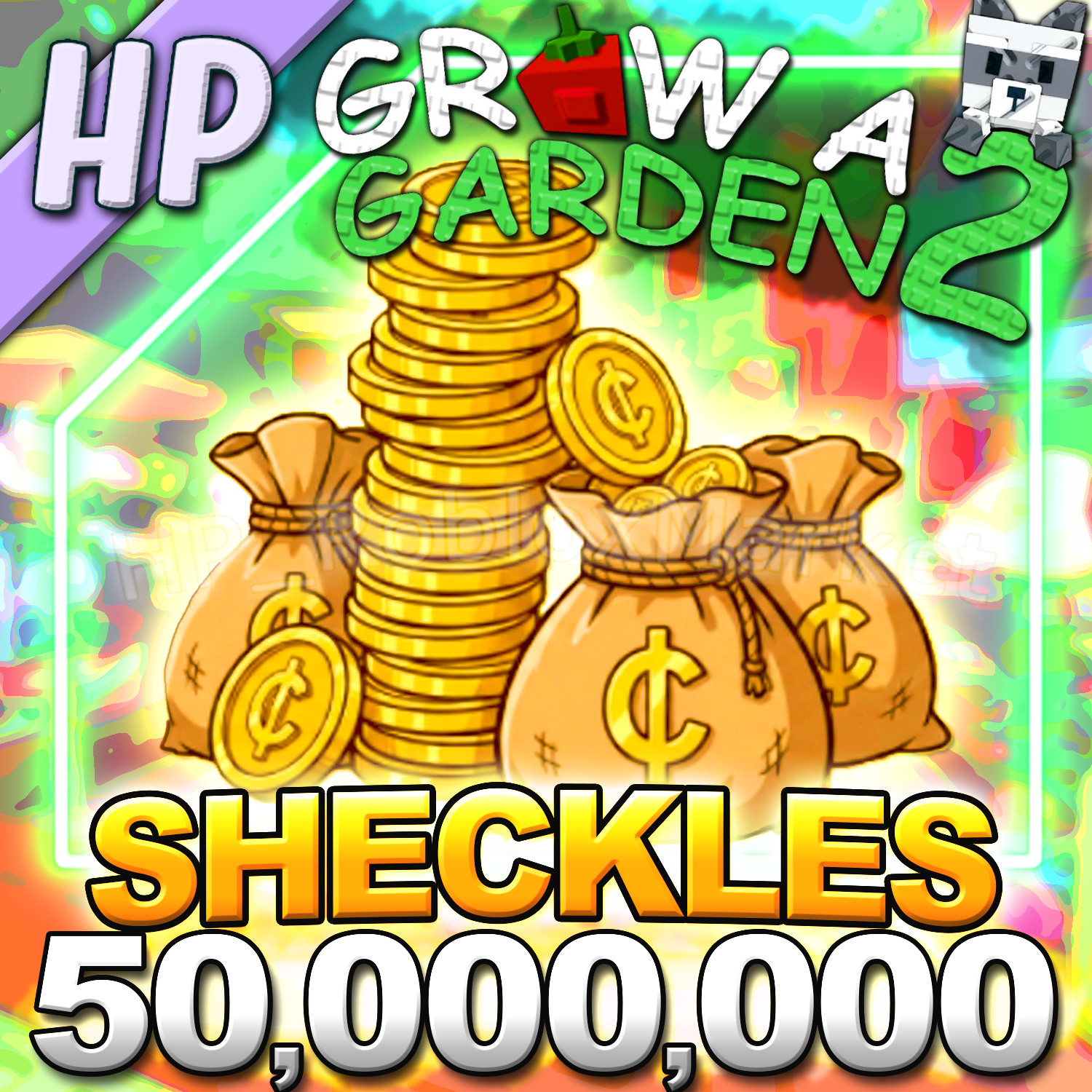🌱GROW A GARDEN 2 | 50,000,000 Sheckles [⚡FASTEST DELIVERY・CHEAPEST⚡] GAG2 seed
