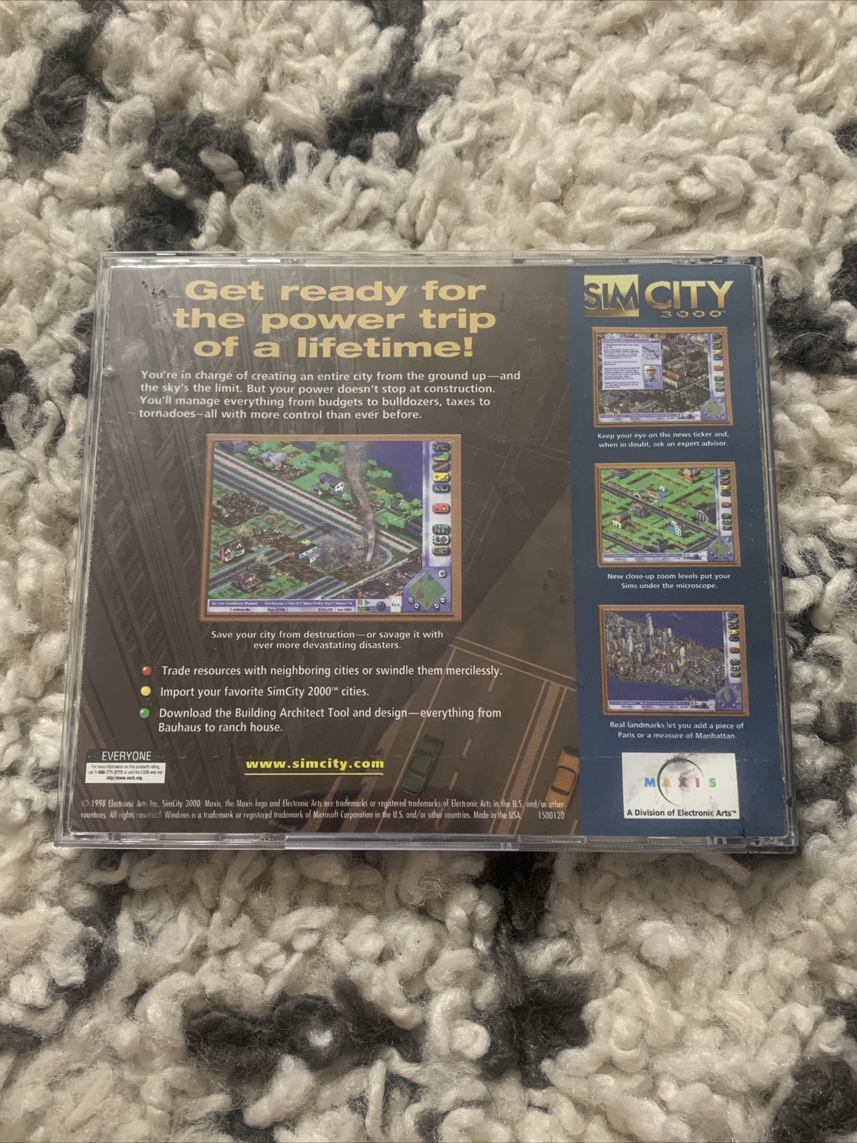 Sim City 3000 PC CD-ROM Computer Game Rating Pending