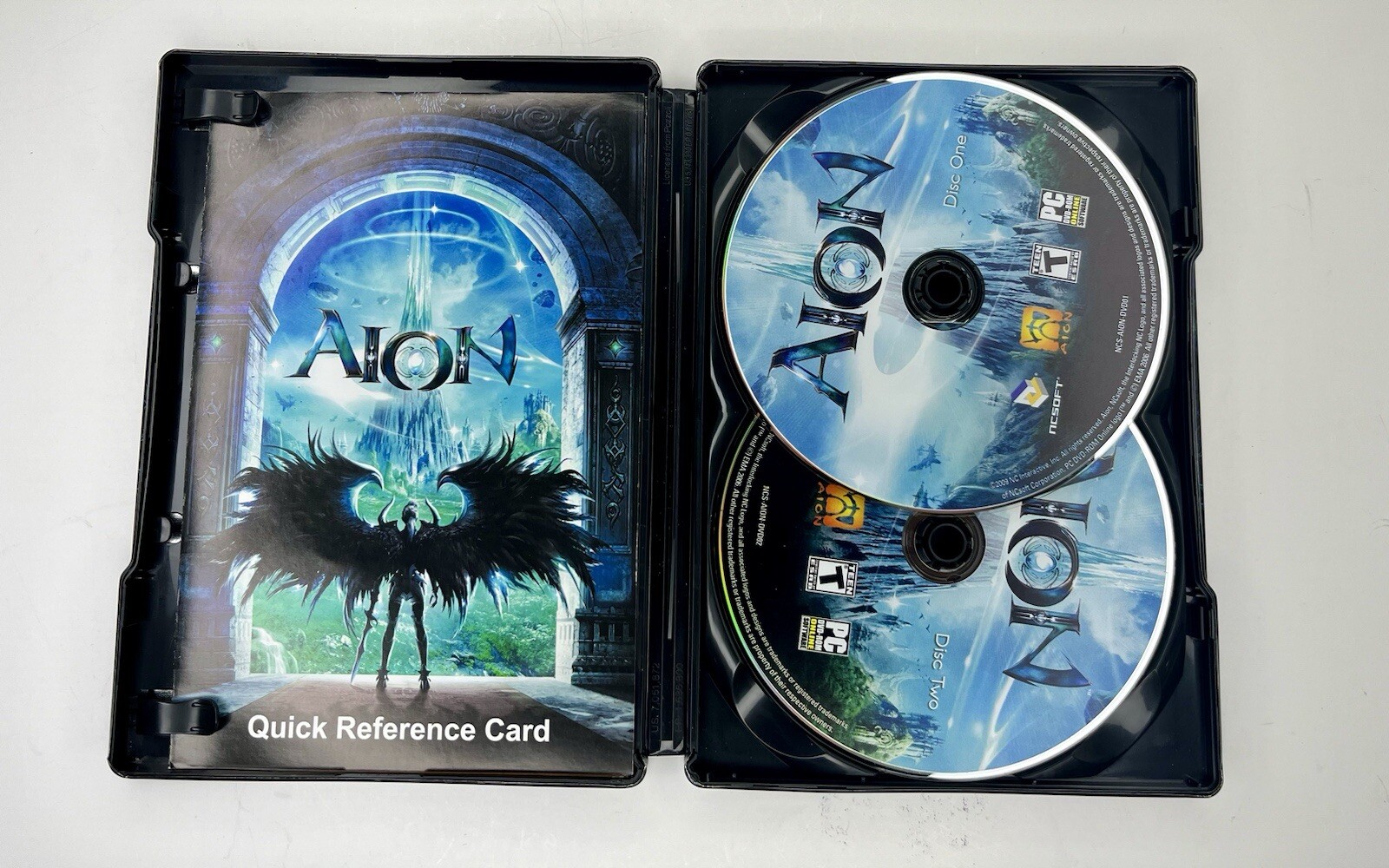 Aion (PC DVD-Rom, 2009, 2-Discs) Steelbook Edition Complete with Game manual CIB