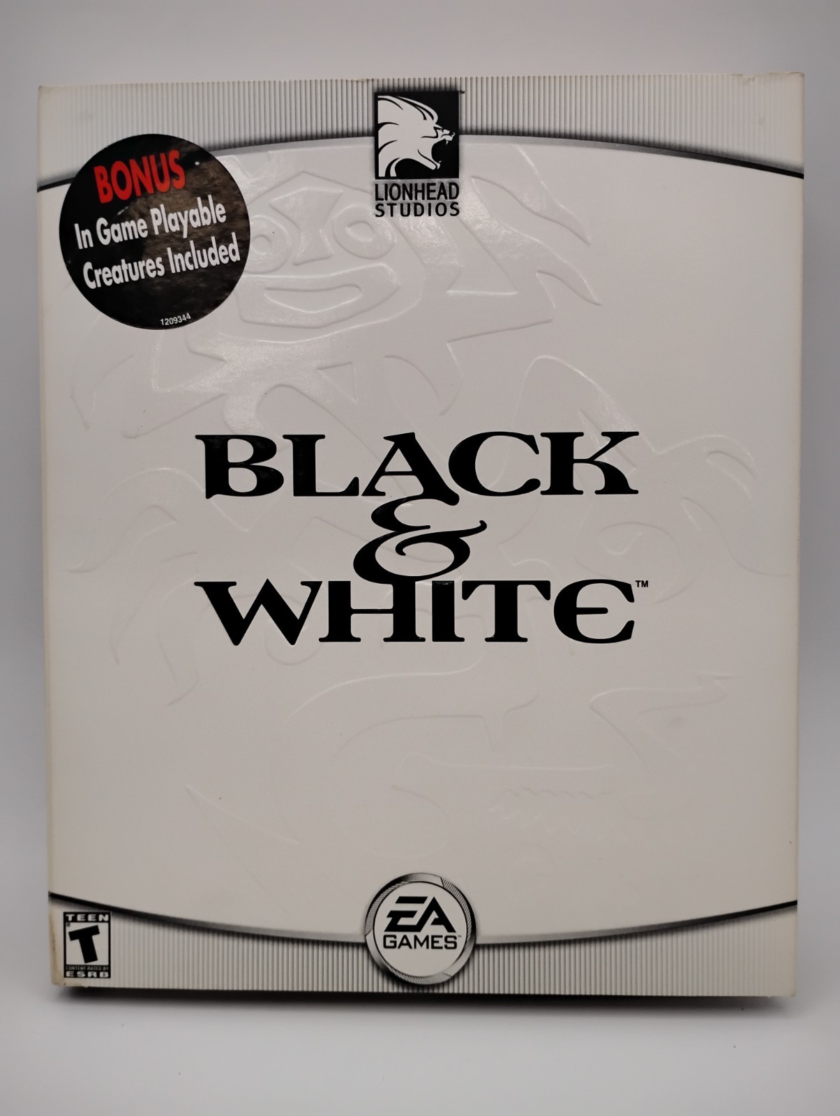 Black & White PC Game – “Playable Creatures CD,” Manual and Inserts Included