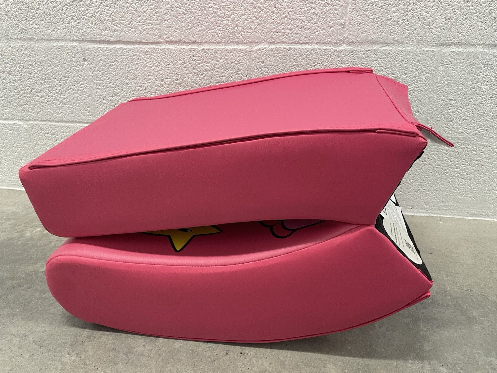 X Rocker Super Mario Princess Peach Pink Floor Gaming Rocker Chair Rare HTF EUC