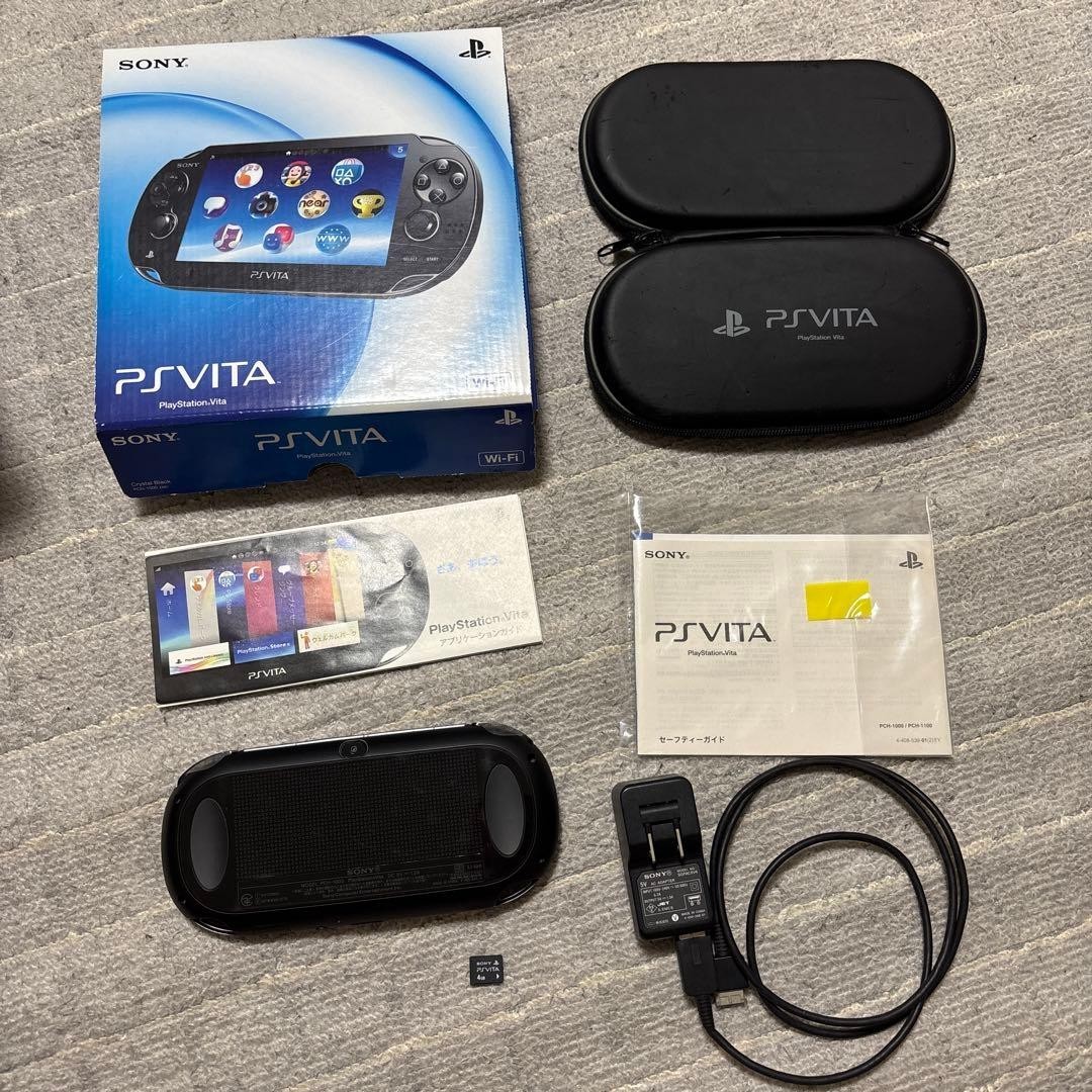 Sony PlayStation PS Vita PCH-1000 Crystal Black CIB Boxed