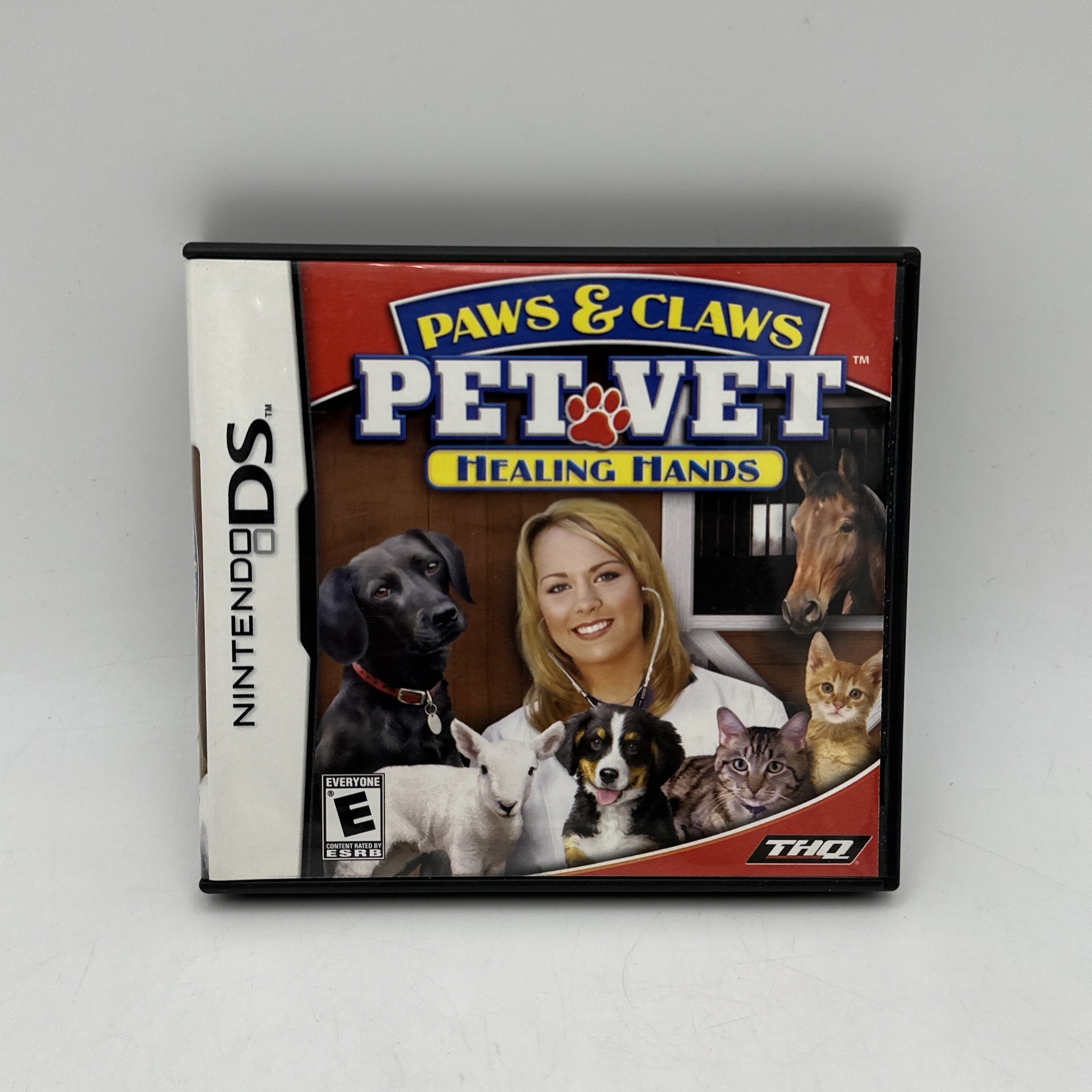 Nintendo DS 4 Game Lot CIB Nintendogs Petz Rescue Paws & Claws I Love Puppies