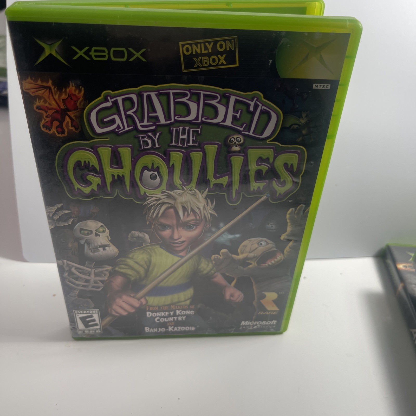 Grabbed by the Ghoulies (Microsoft Xbox, 2003) CIB COMPLETE. Tested & Working!