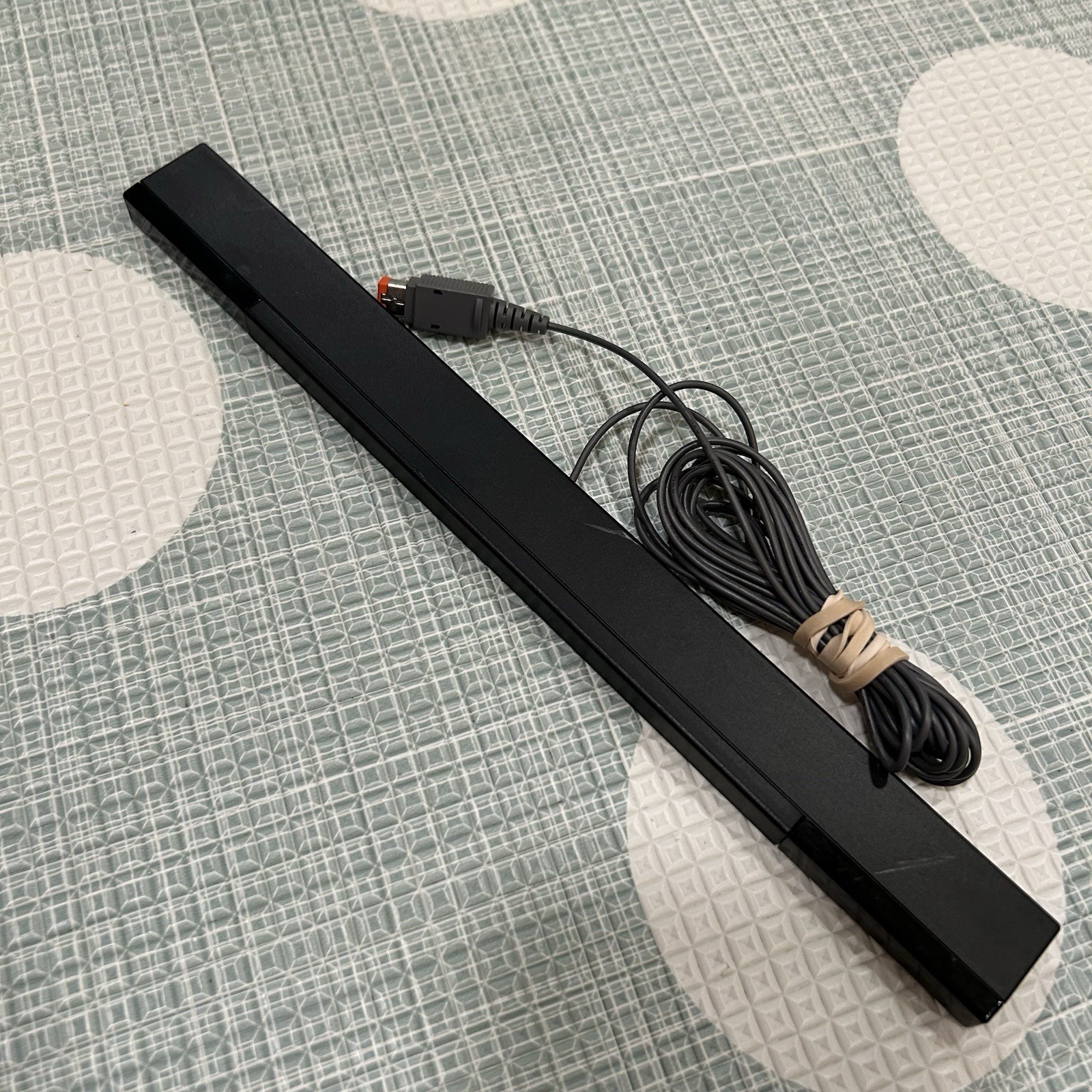 Nintendo Wii OEM Cord Bundle – AC Adapter + AV Cable + Black Sensor Bar TESTED