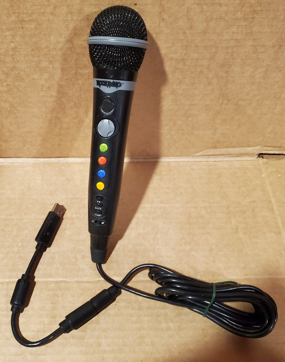 Official Rock Band Mad Catz Microphone – Integrated Controller Xbox 360