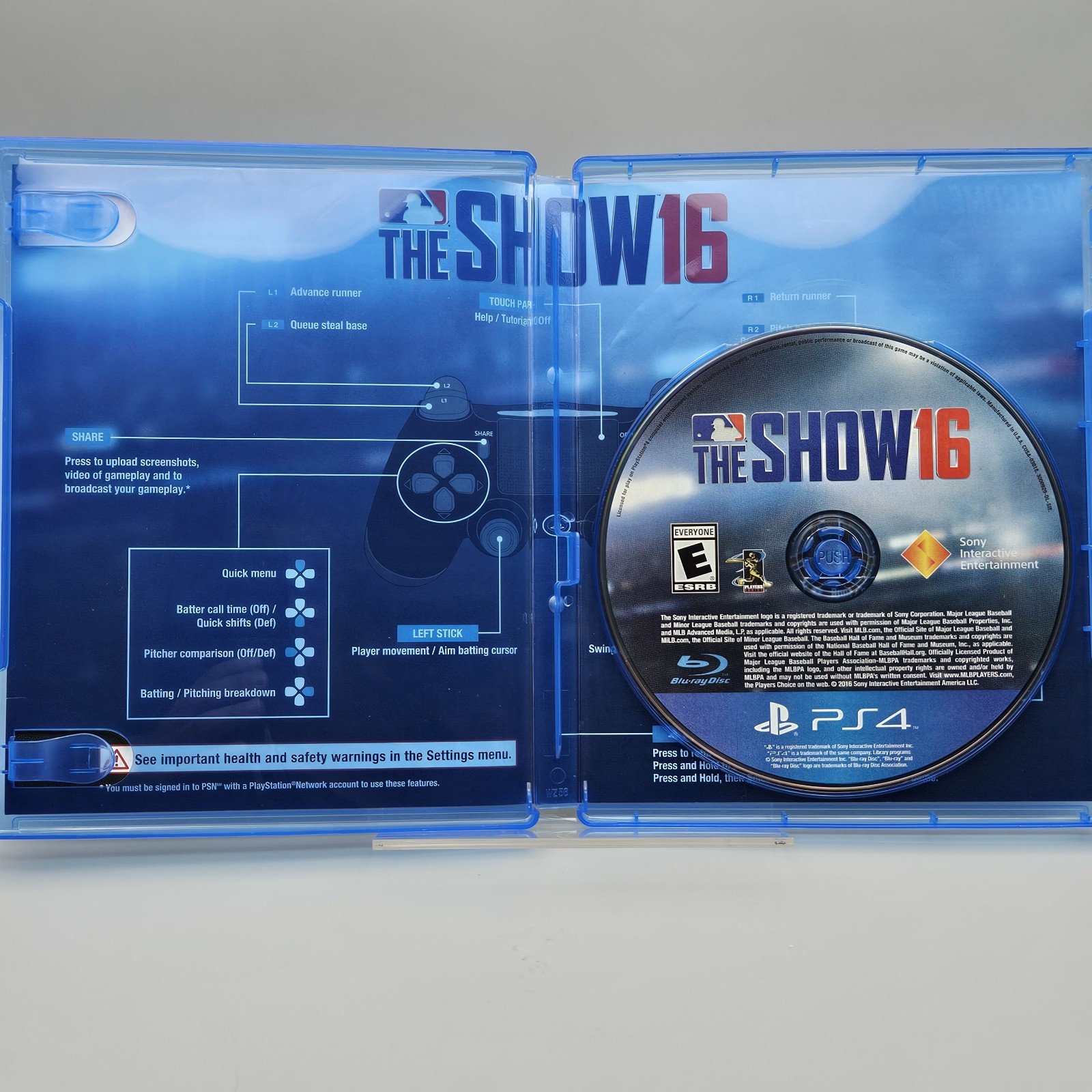 MLB The Show 16 PS4 PlayStation 4 Complete Refurbished Excellent