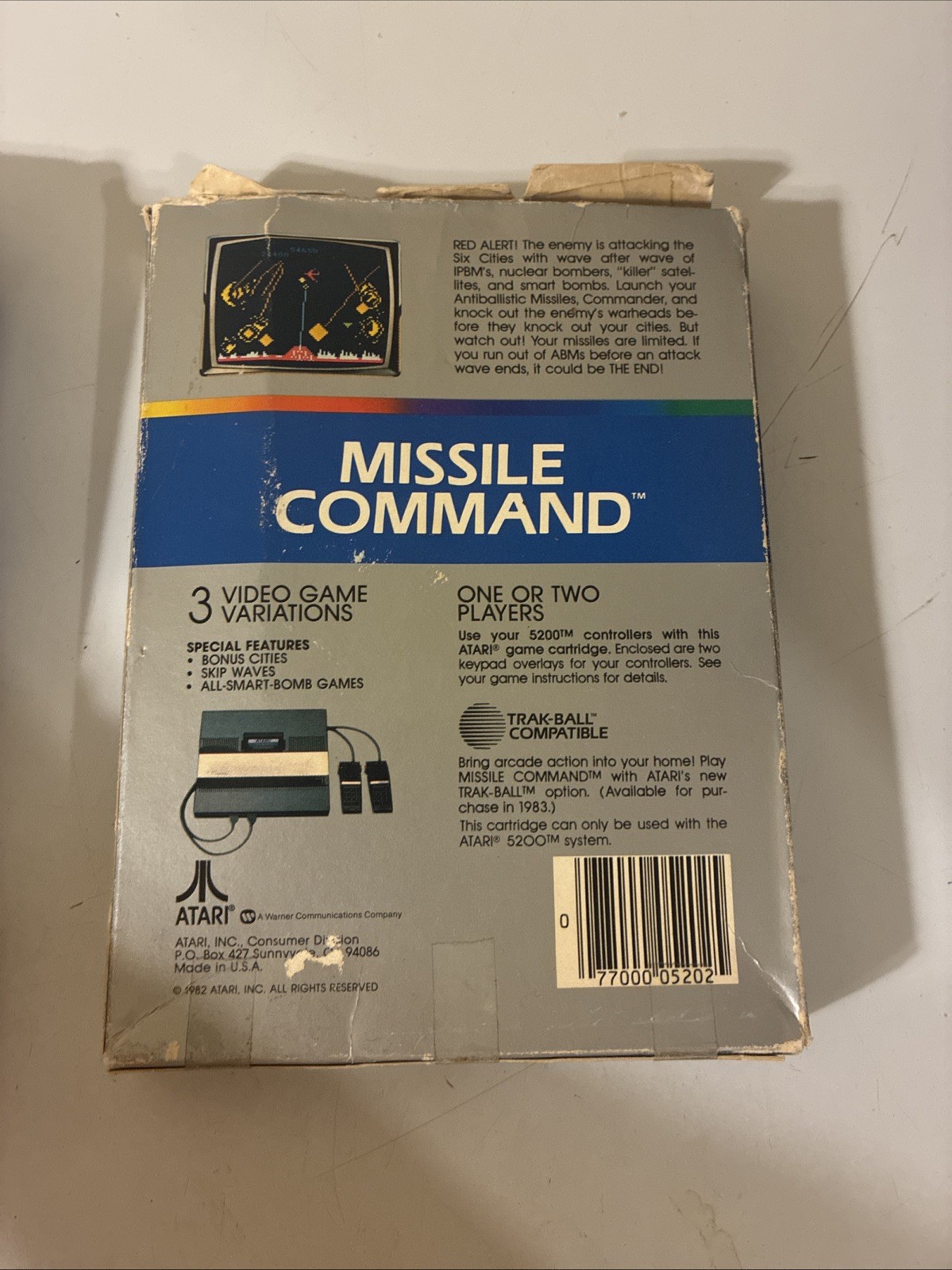 Lot Of 3 Vintage Atari 5200 Cartridges In Original Boxes With Manuals