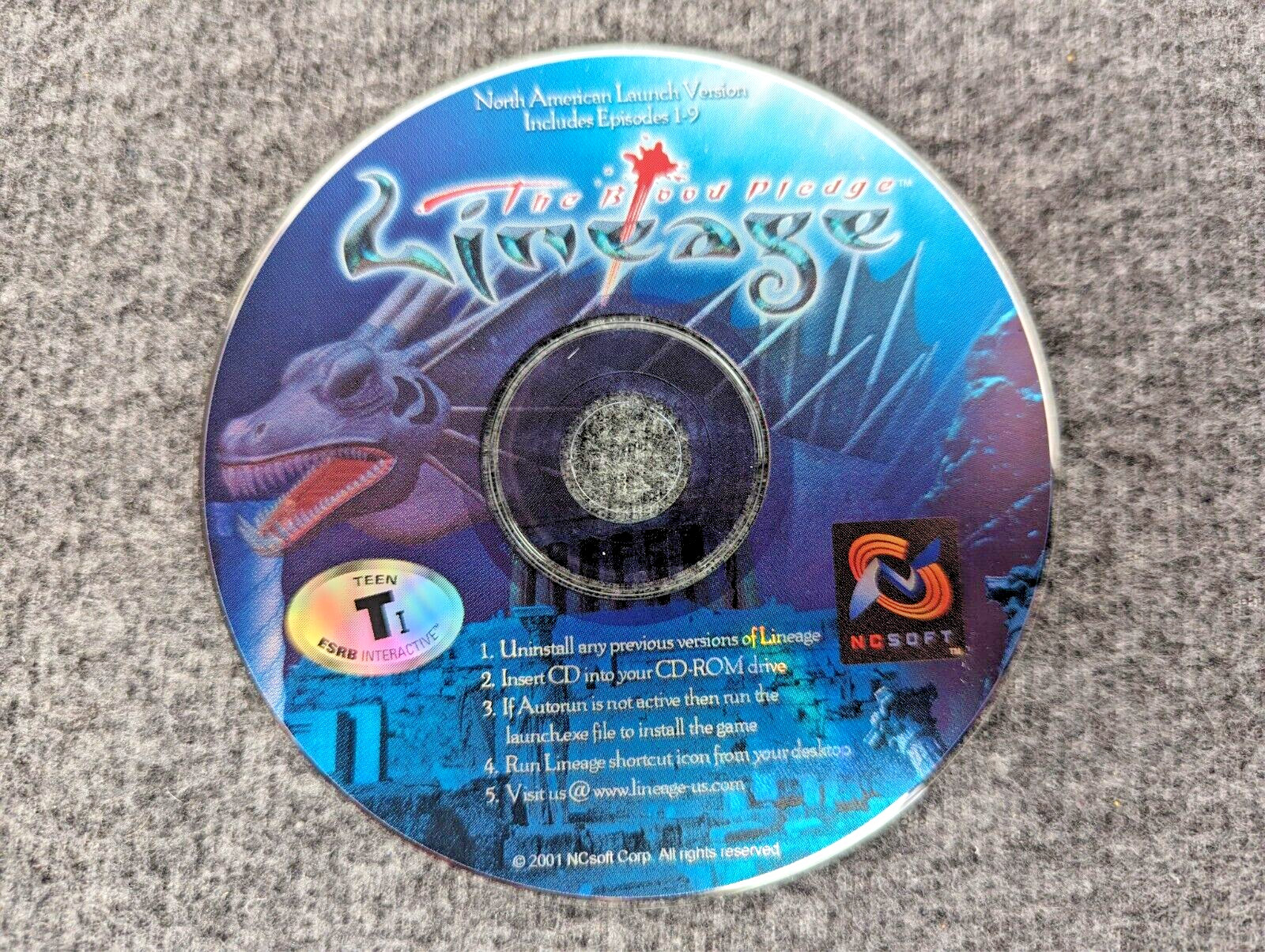 Lineage: The Blood Pledge (2001, PC Computer CD-ROM) Video Game by NCsoft
