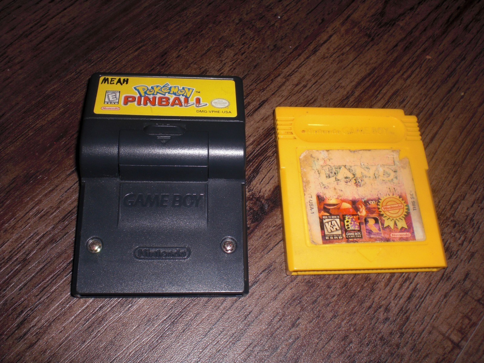 Donkey Kong Land 1 + Pokemon Pinball 1 Nintendo Game Boy Color Advance GBA GBC