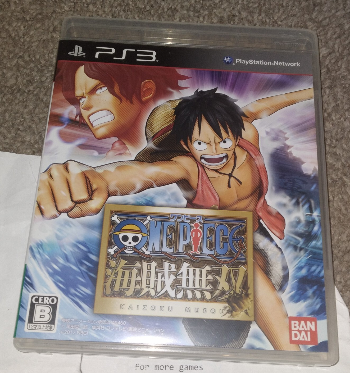 One Piece Pirate Warriors (Sony PlayStation 3) PS3 Japan Import Region Free