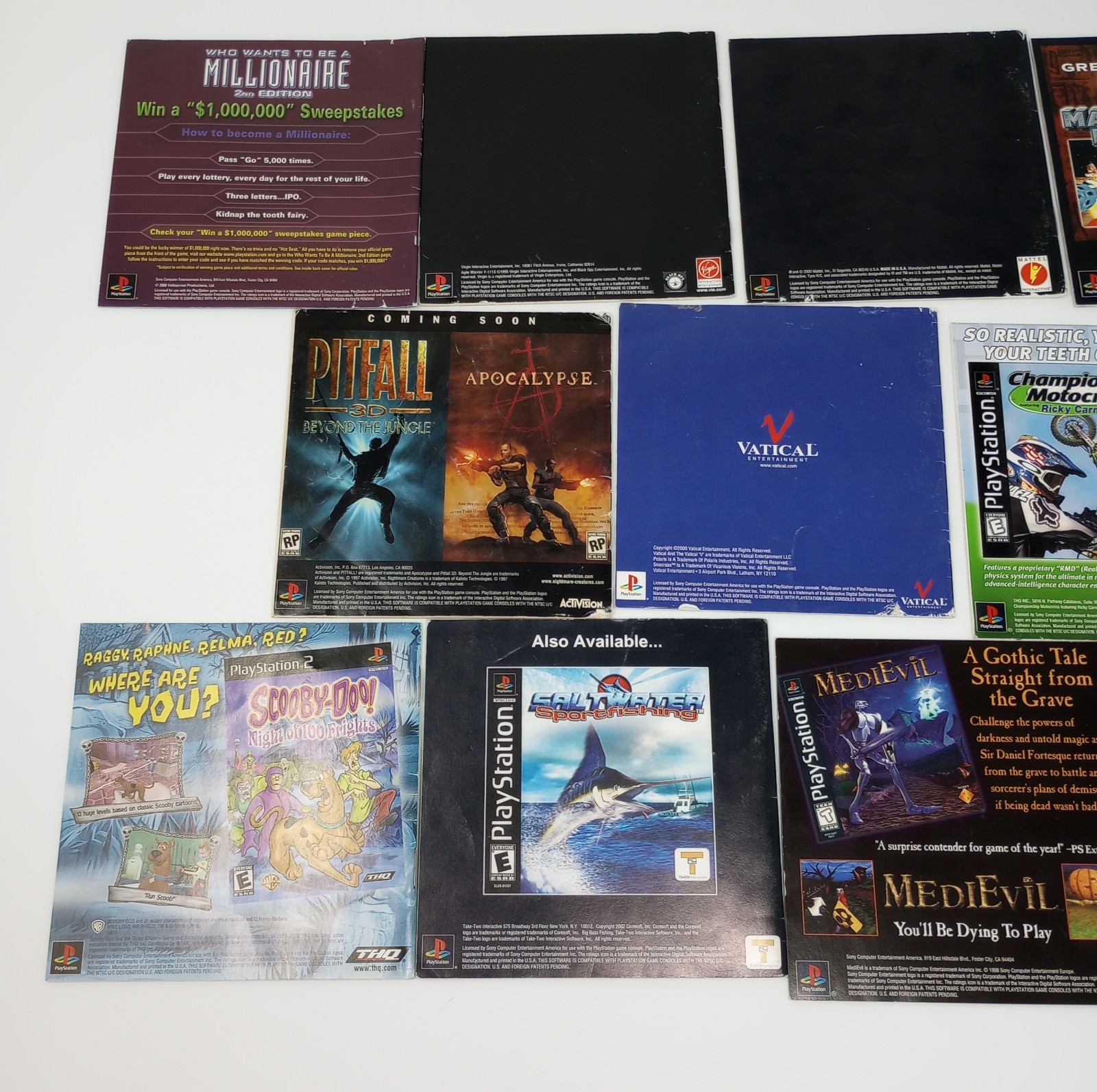 Lot Of 43 Playstation 1 (PS1) Manuals Only NO GAMES