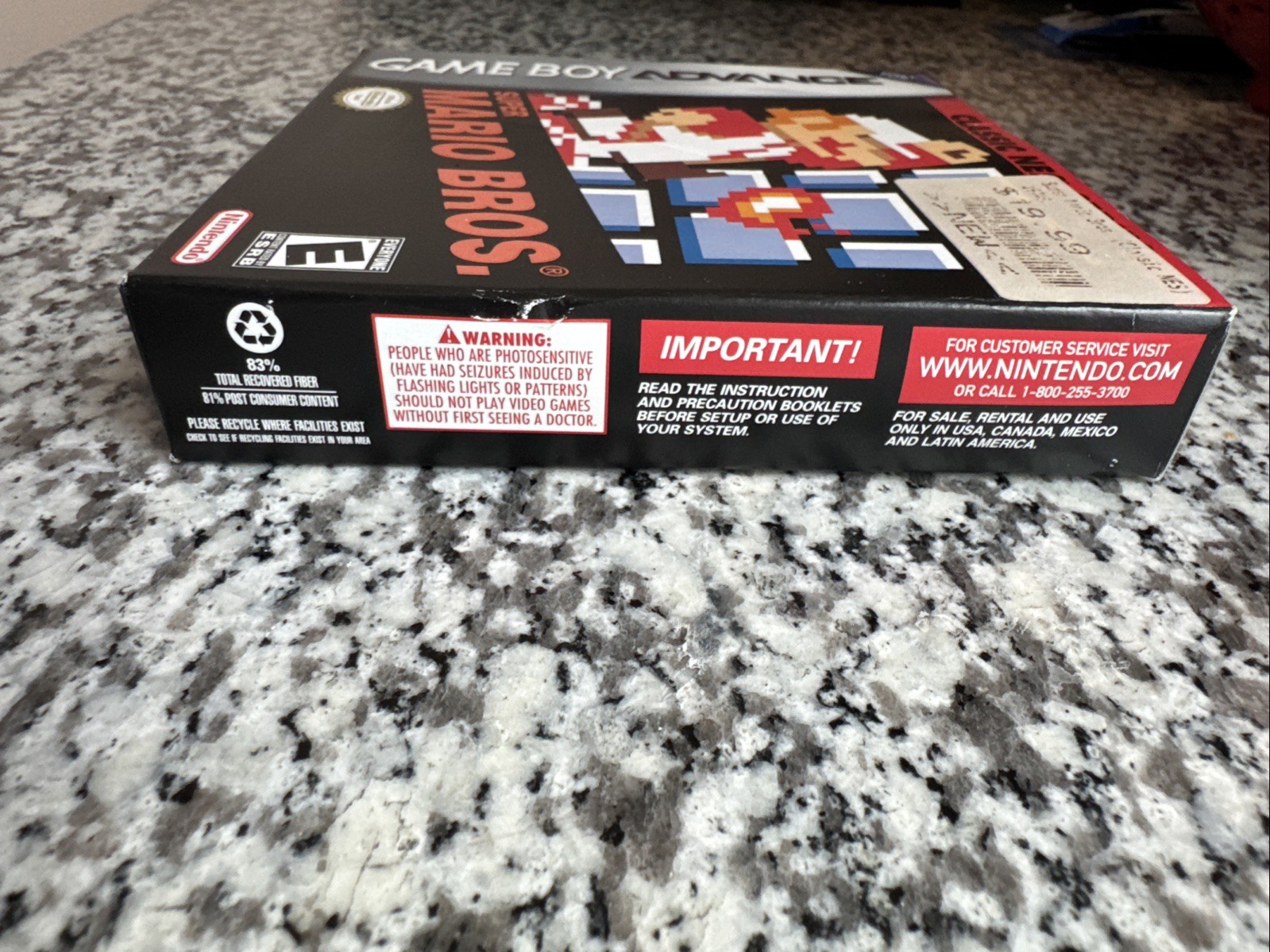 Super Mario Bros. Classic NES Series (Game Boy Advance, 2004) Complete w/Manual